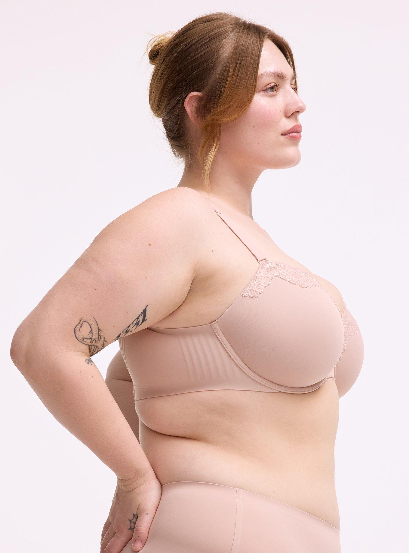 Cloud Demi Lightly Lined Smooth Bra, ROSE DUST, alternate