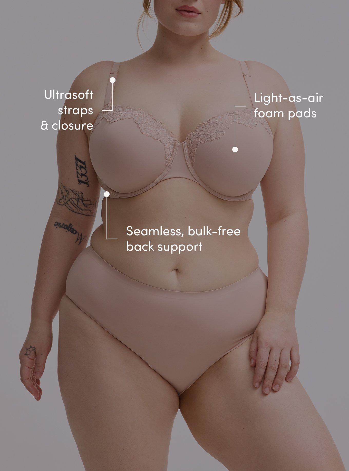 Cloud Demi Lightly Lined Smooth Bra, ROSE DUST, alternate