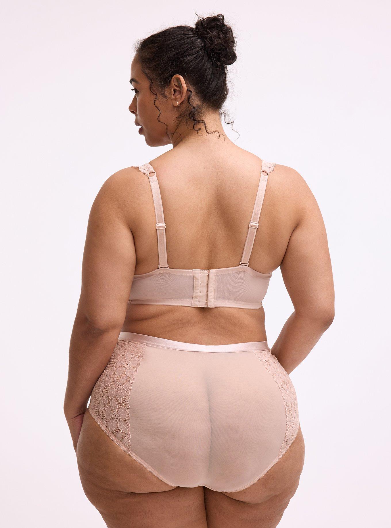 Ava Balconette Unlined Lace Bra, ROSE DUST, alternate