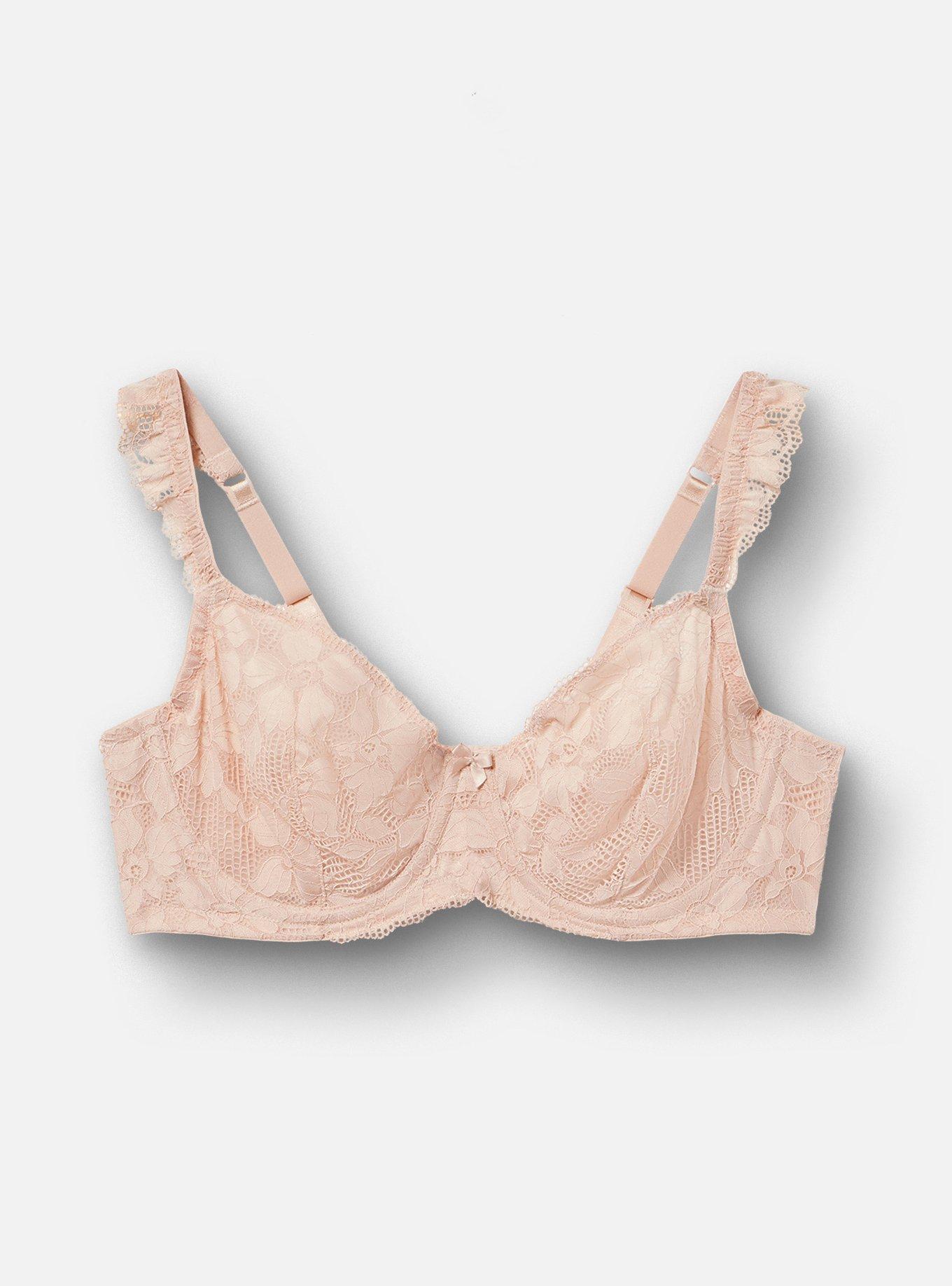 Ava Balconette Unlined Lace Bra, ROSE DUST, hi-res