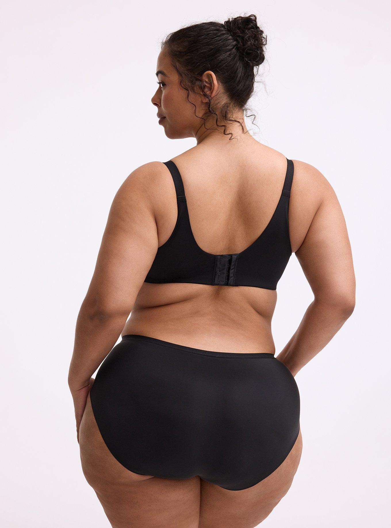 Full Coverage Lightly Lined Smooth Bra, RICH BLACK, alternate