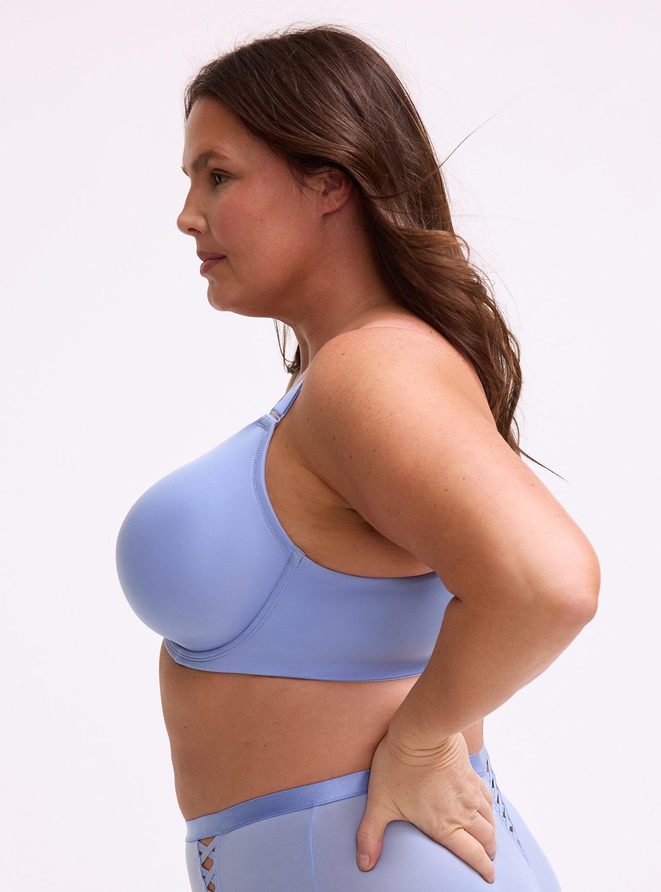 Full Coverage Lightly Lined Smooth Bra, HYDRANGEA, alternate