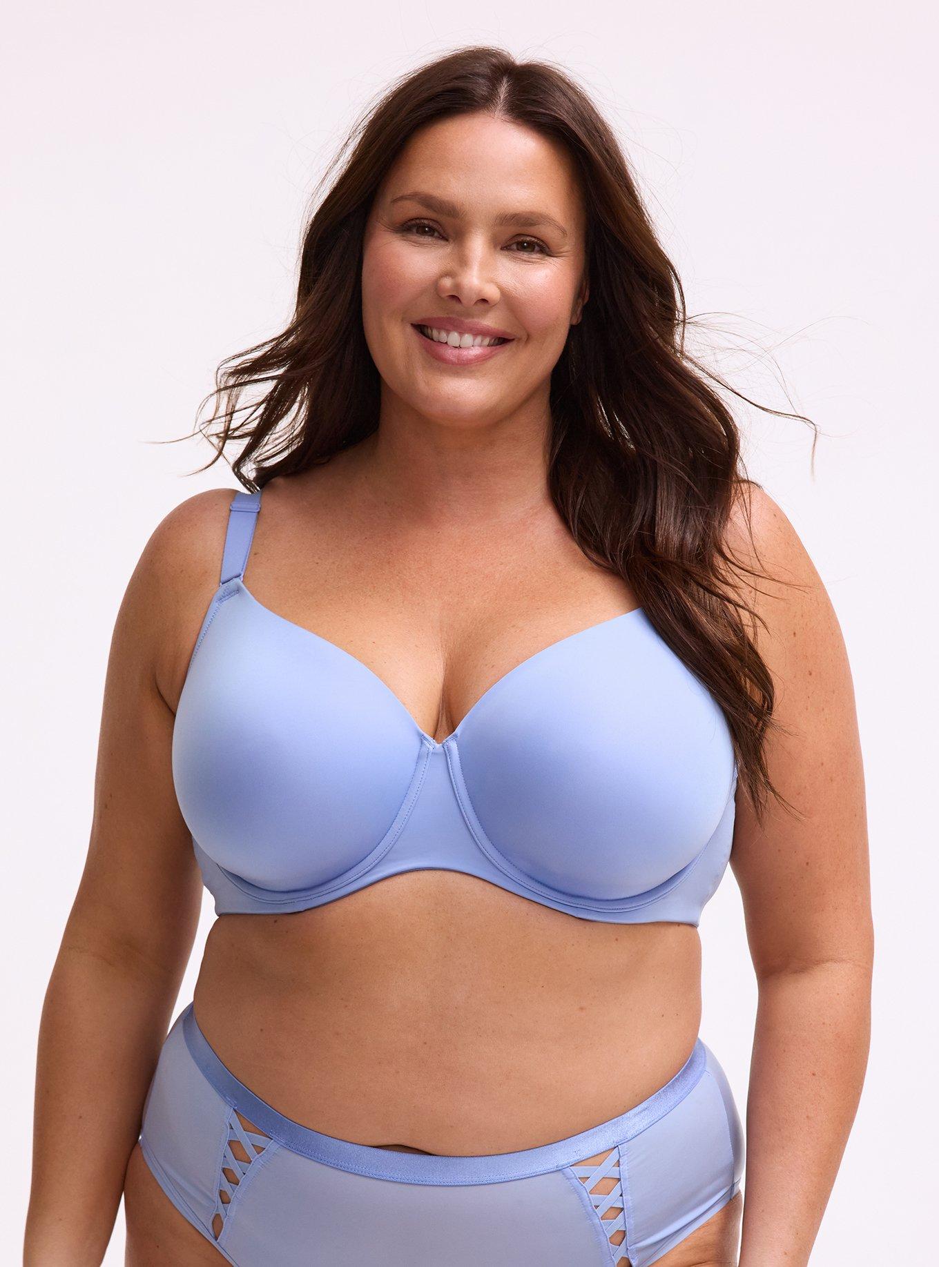 Full Coverage Lightly Lined Smooth Bra, HYDRANGEA, hi-res