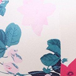 XO Plunge Push-Up Shine Longline Bra, JEWEL FLORAL WHITE, swatch