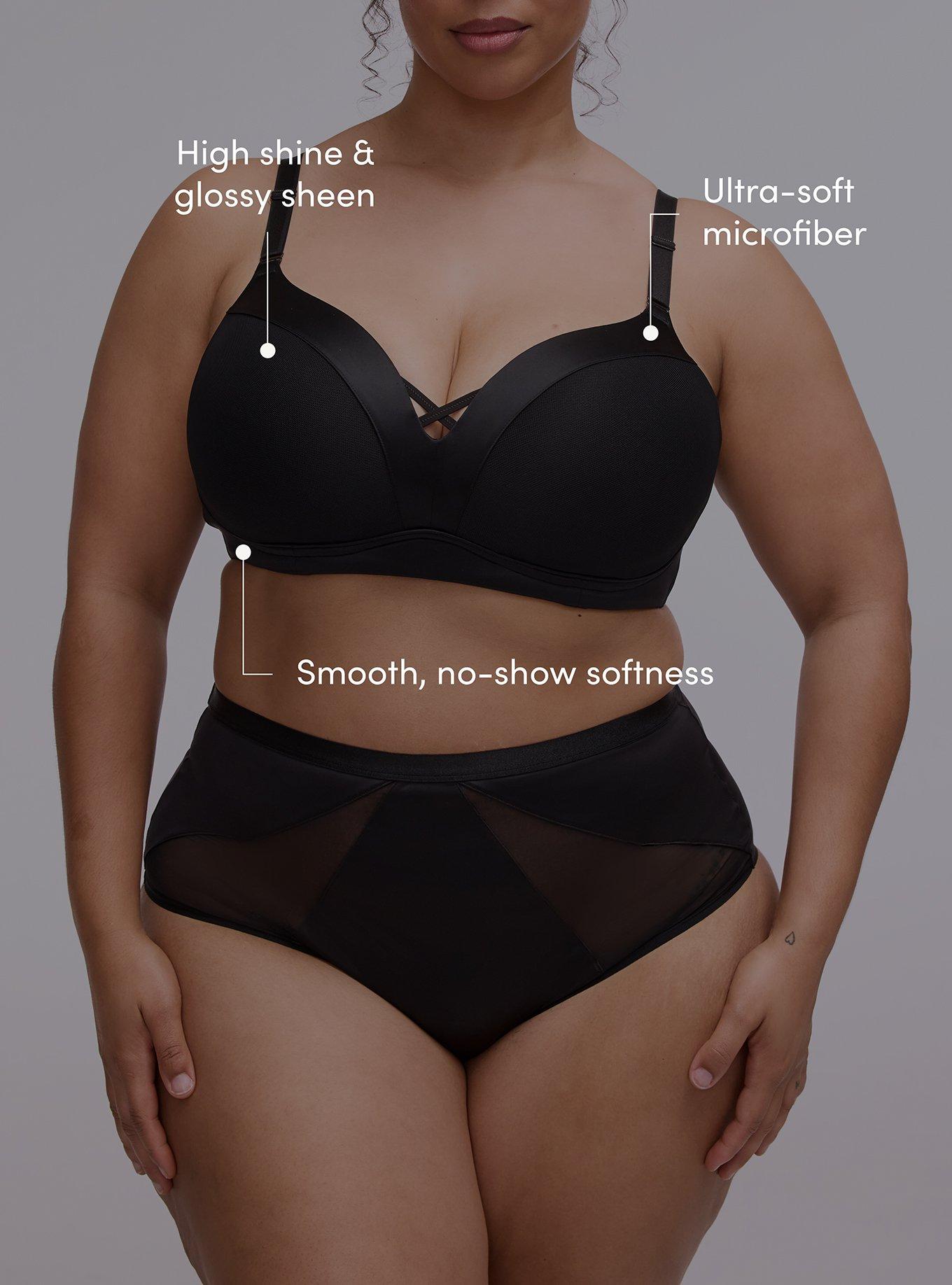 Wire-Free Push-Up Bra, RICH BLACK, alternate