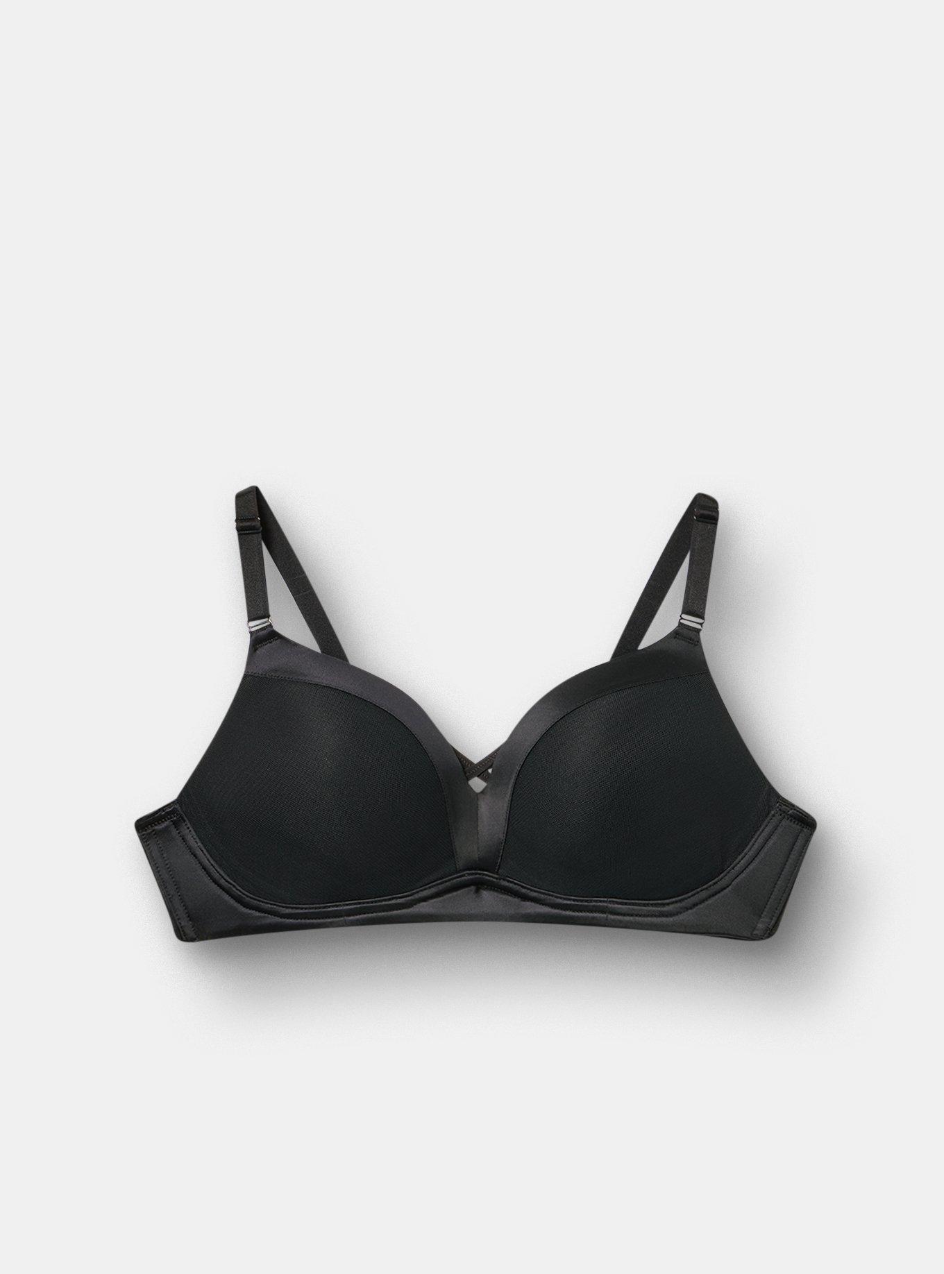 Wire-Free Push-Up Bra, RICH BLACK, hi-res