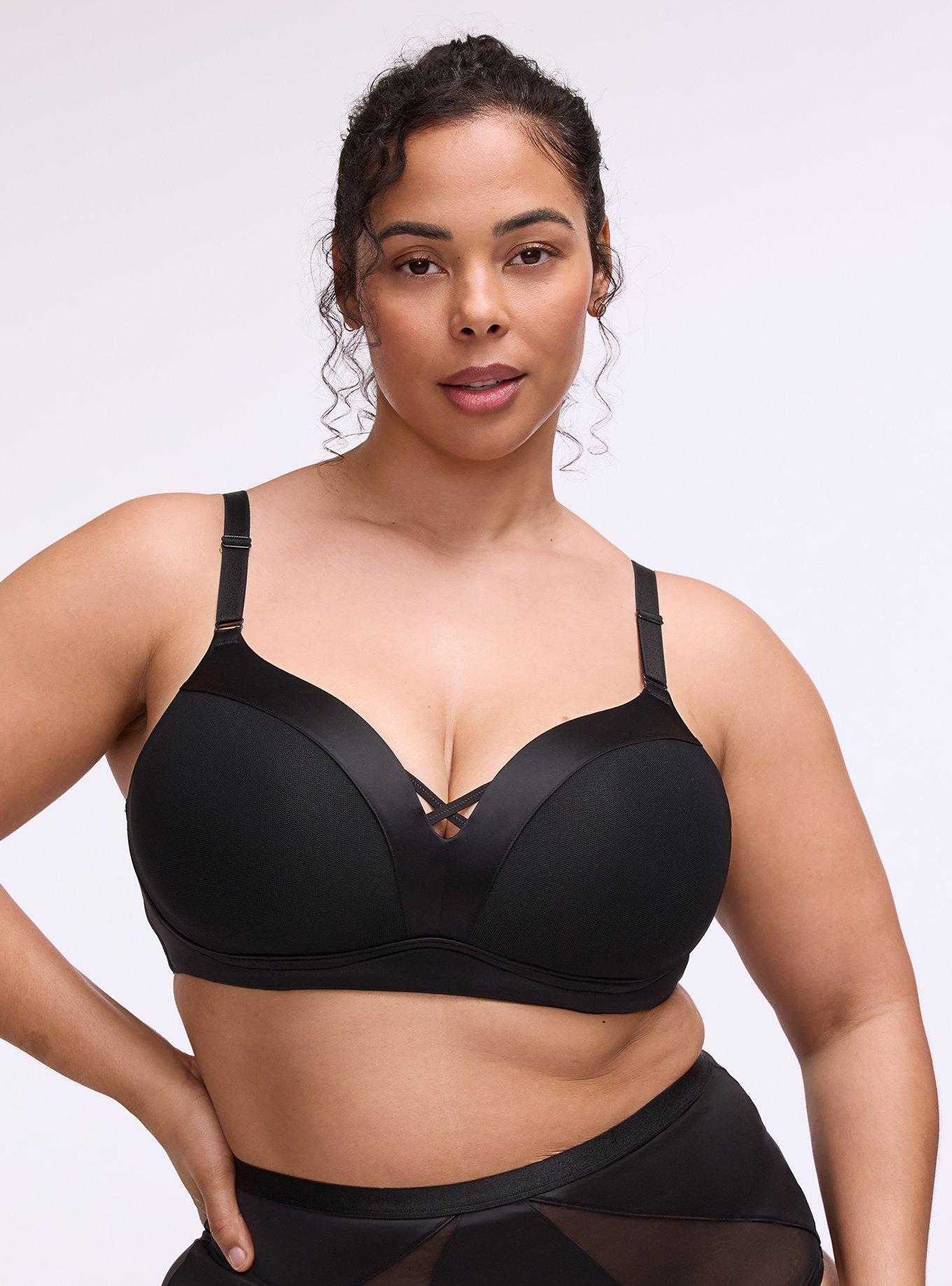 Wire-Free Push-Up Bra, RICH BLACK, hi-res