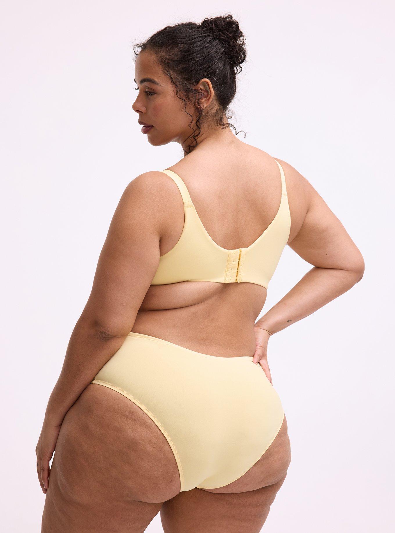 Lila Lace Mid-Rise Cheeky Panty, GOLDEN HAZE, alternate