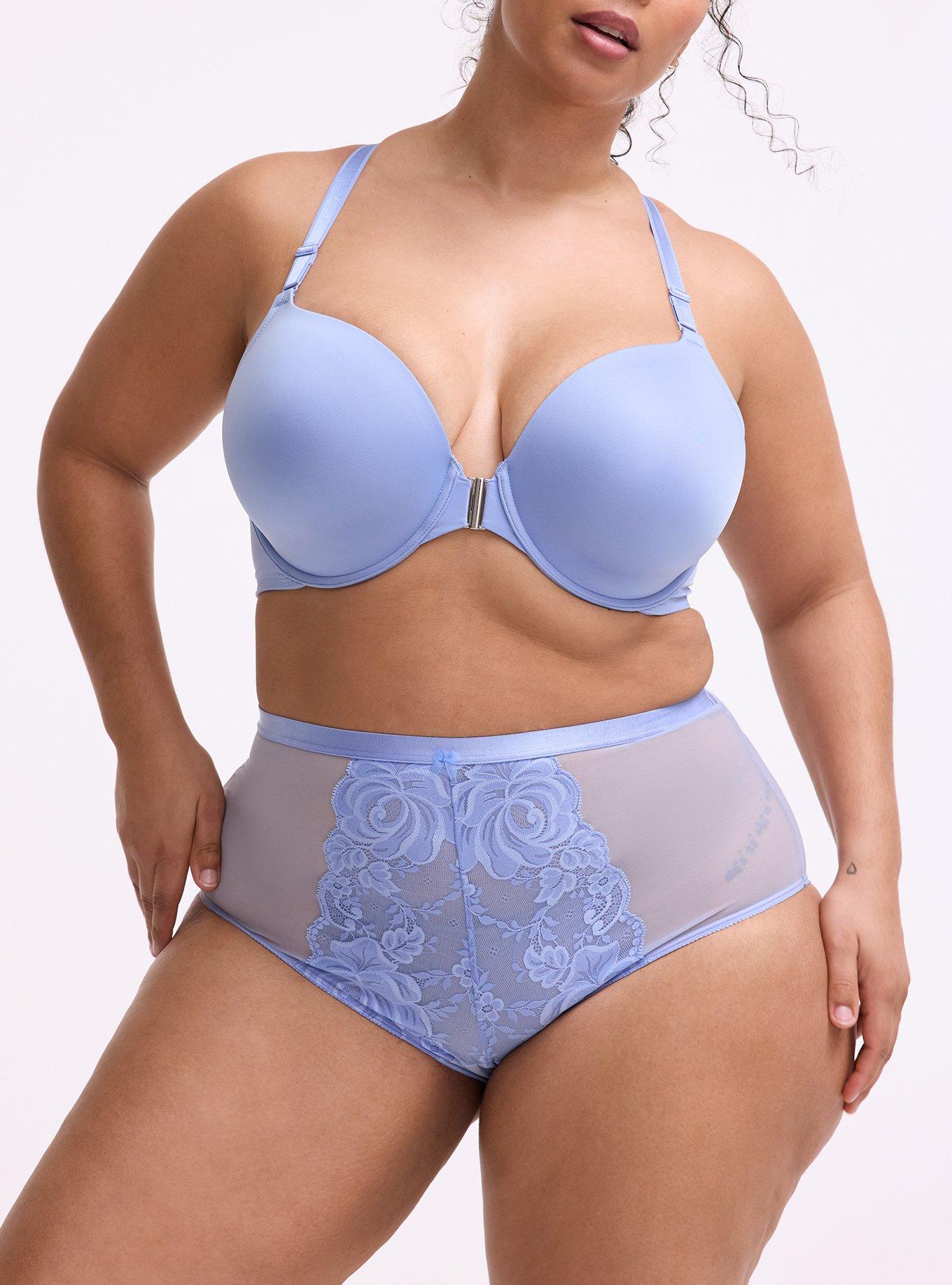 Lace High-Rise Brief Panty, HYDRANGEA, alternate
