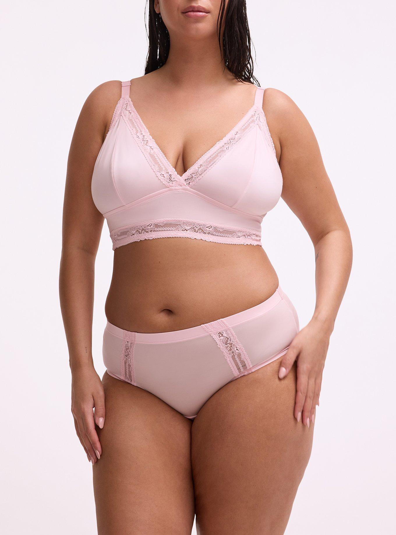 Retro Ribbon Mid-Rise Hipster Panty, PARFAIT PINK, alternate