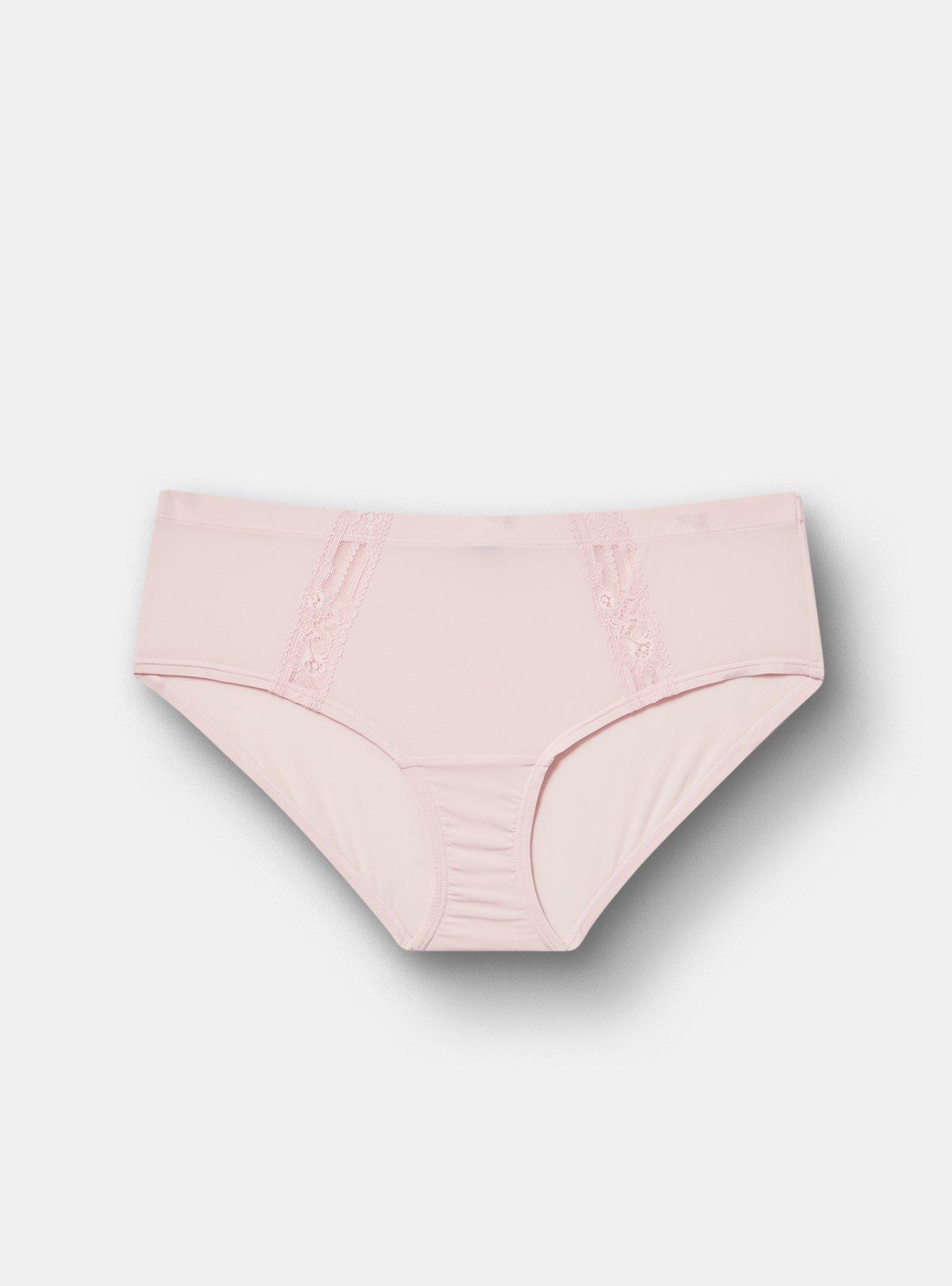 Retro Ribbon Mid-Rise Hipster Panty, PARFAIT PINK, flat