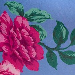 Shine Micro Mid-Rise Brief Panty, TRADITIONAL ROSES MEDIUM BLUE, swatch