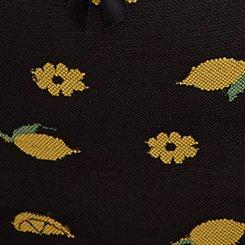 Mesh Mid-Rise Embroidered Cheeky Panty, LEMONS FAUX EMBROIDERY BLACK, swatch