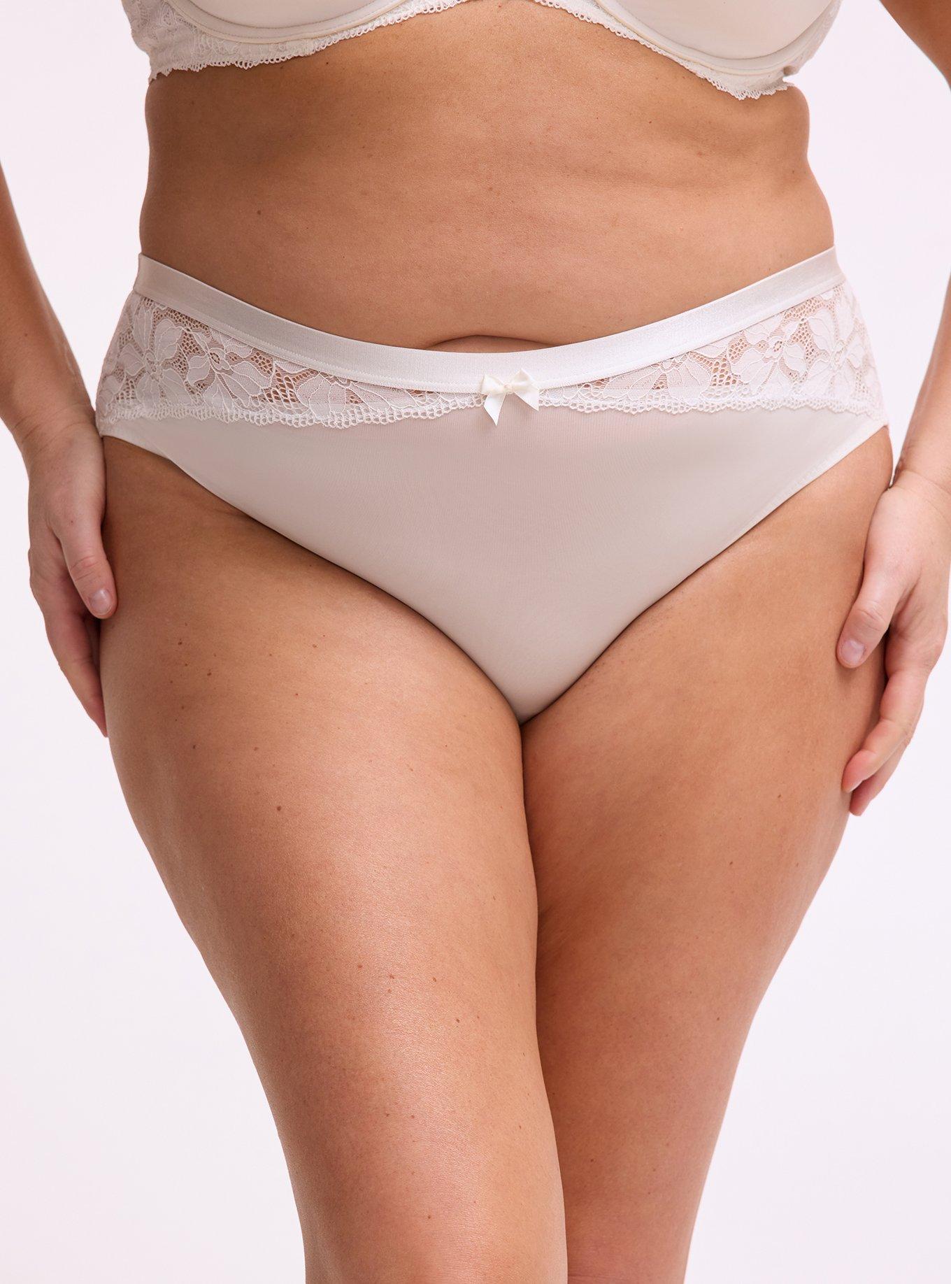 Lace Mid-Rise Hipster Panty, CLOUD DANCER, alternate