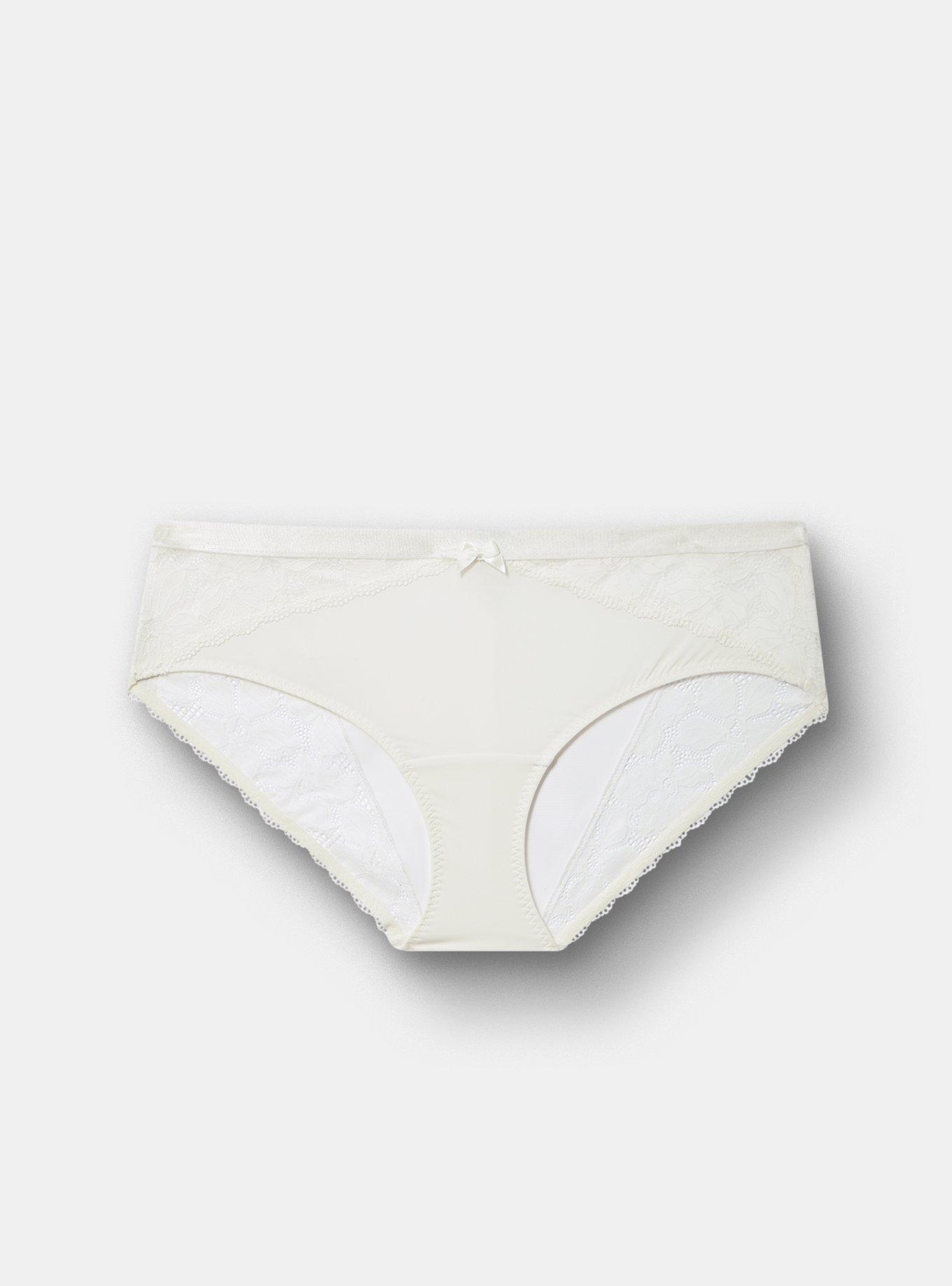 Lace Mid-Rise Hipster Panty, CLOUD DANCER, hi-res