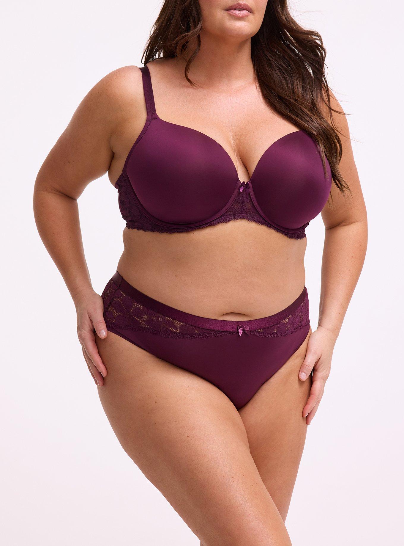 Lace Mid-Rise Hipster Panty, POTENT PURPLE, alternate