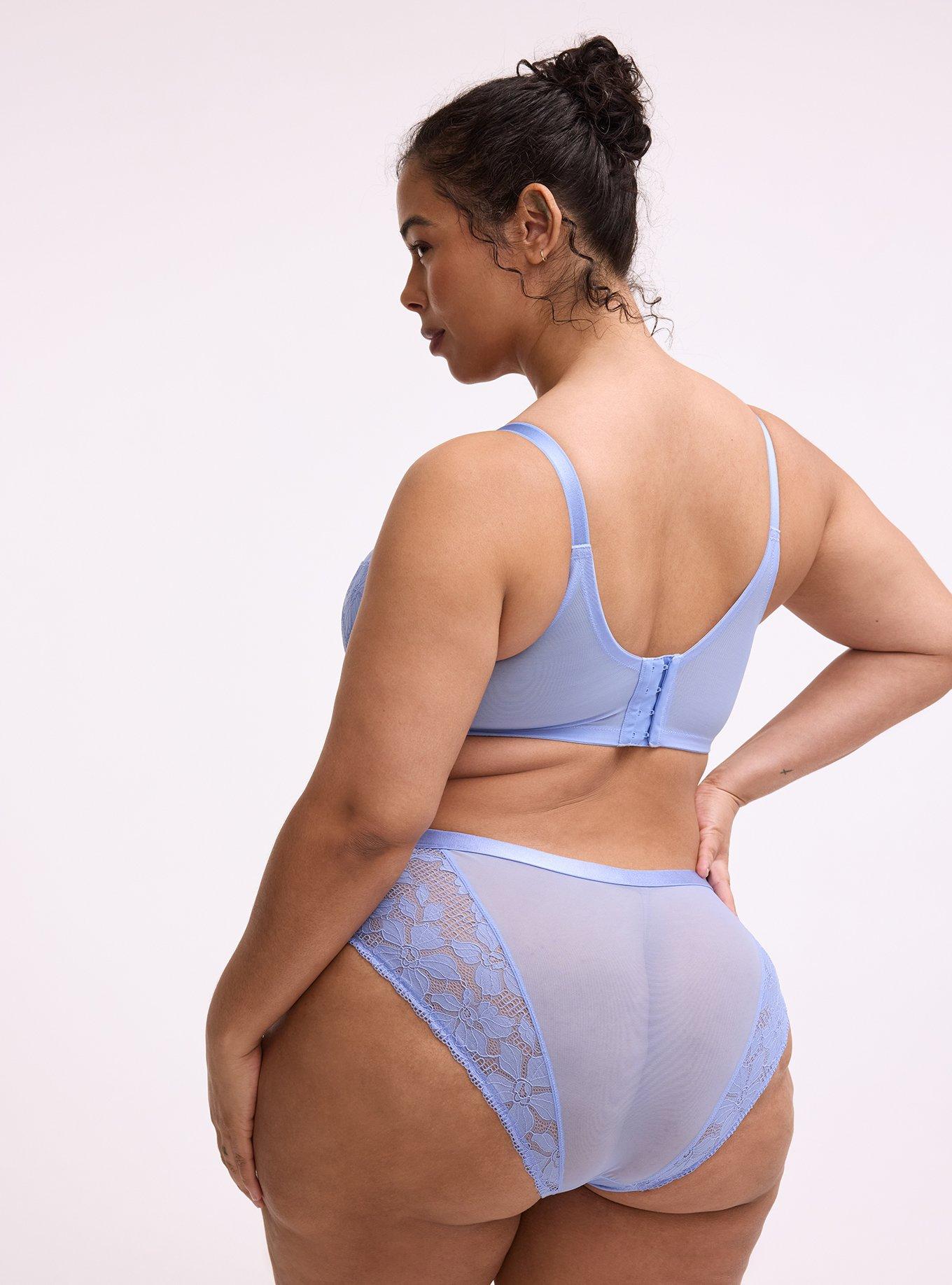 Lace Mid-Rise Hipster Panty, HYDRANGEA, alternate