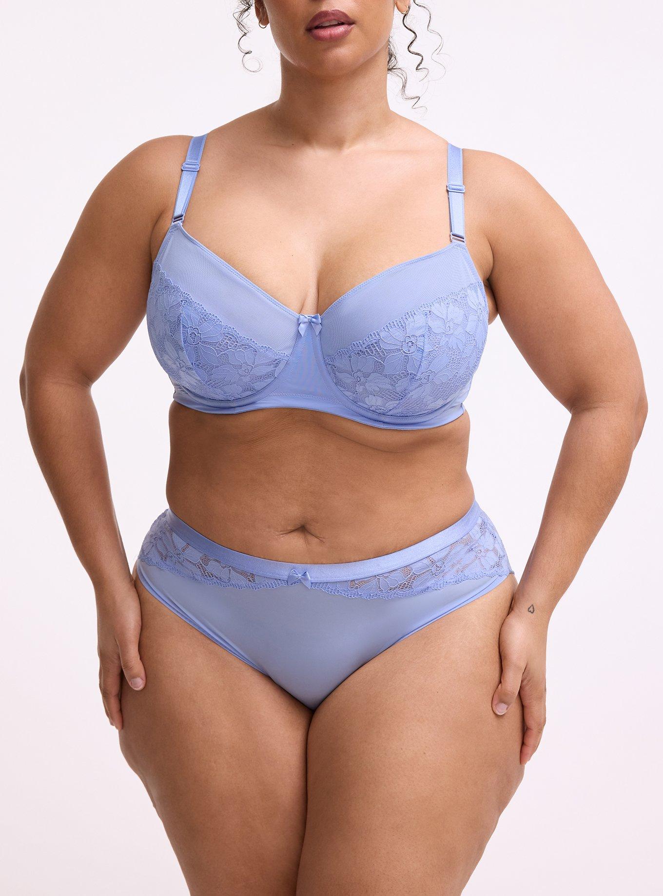 Lace Mid-Rise Hipster Panty, HYDRANGEA, alternate