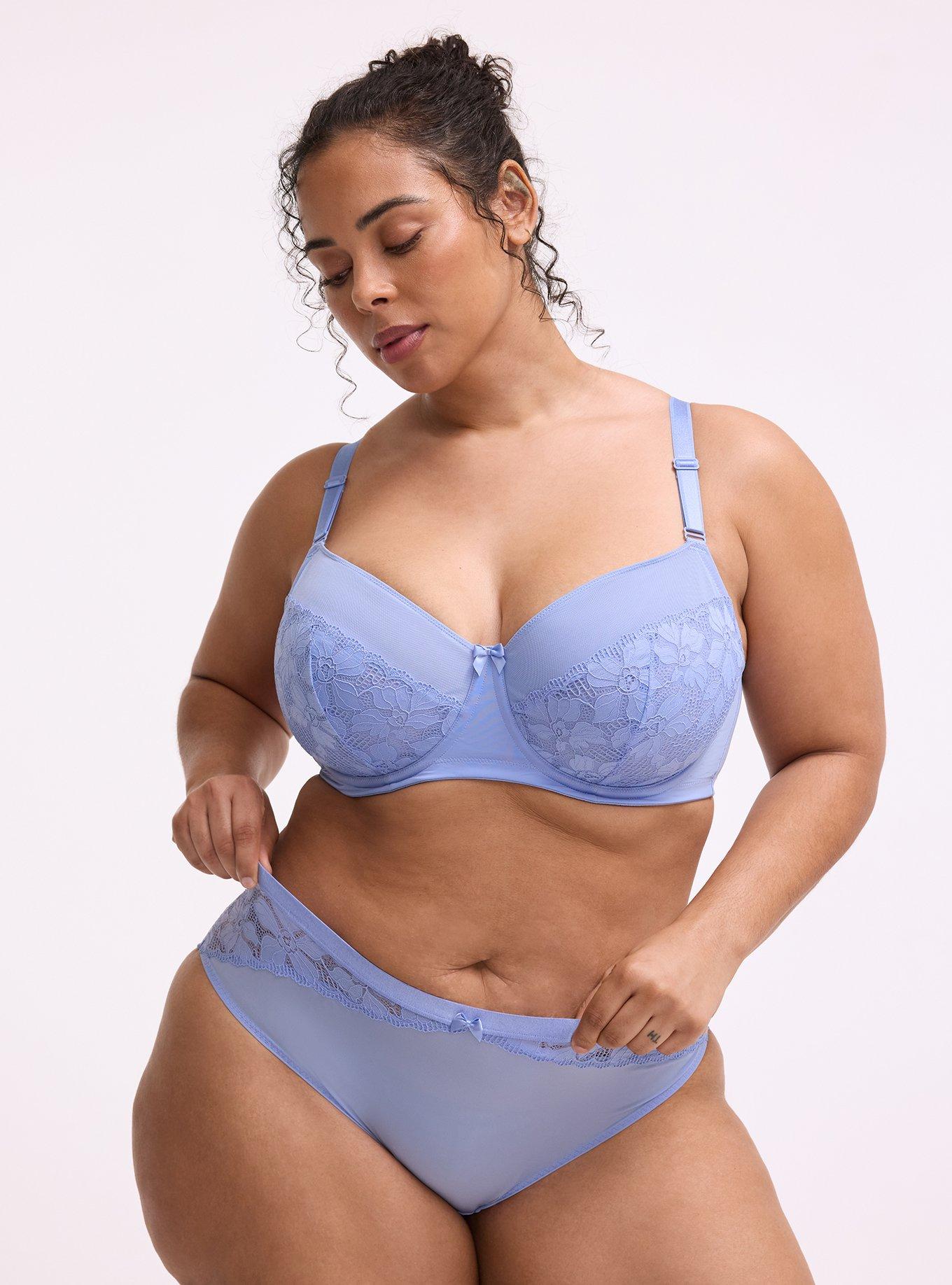 Lace Mid-Rise Hipster Panty, HYDRANGEA, hi-res