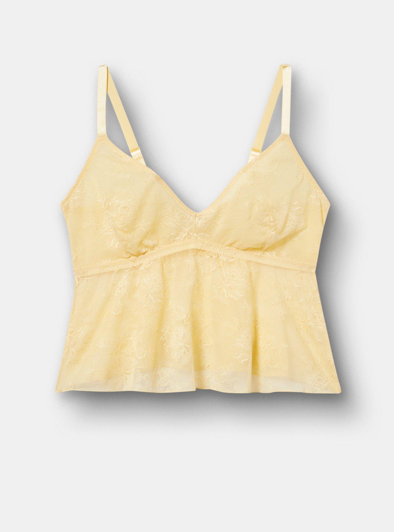 Nadia Lace V-Neck Cami, GOLDEN HAZE, hi-res