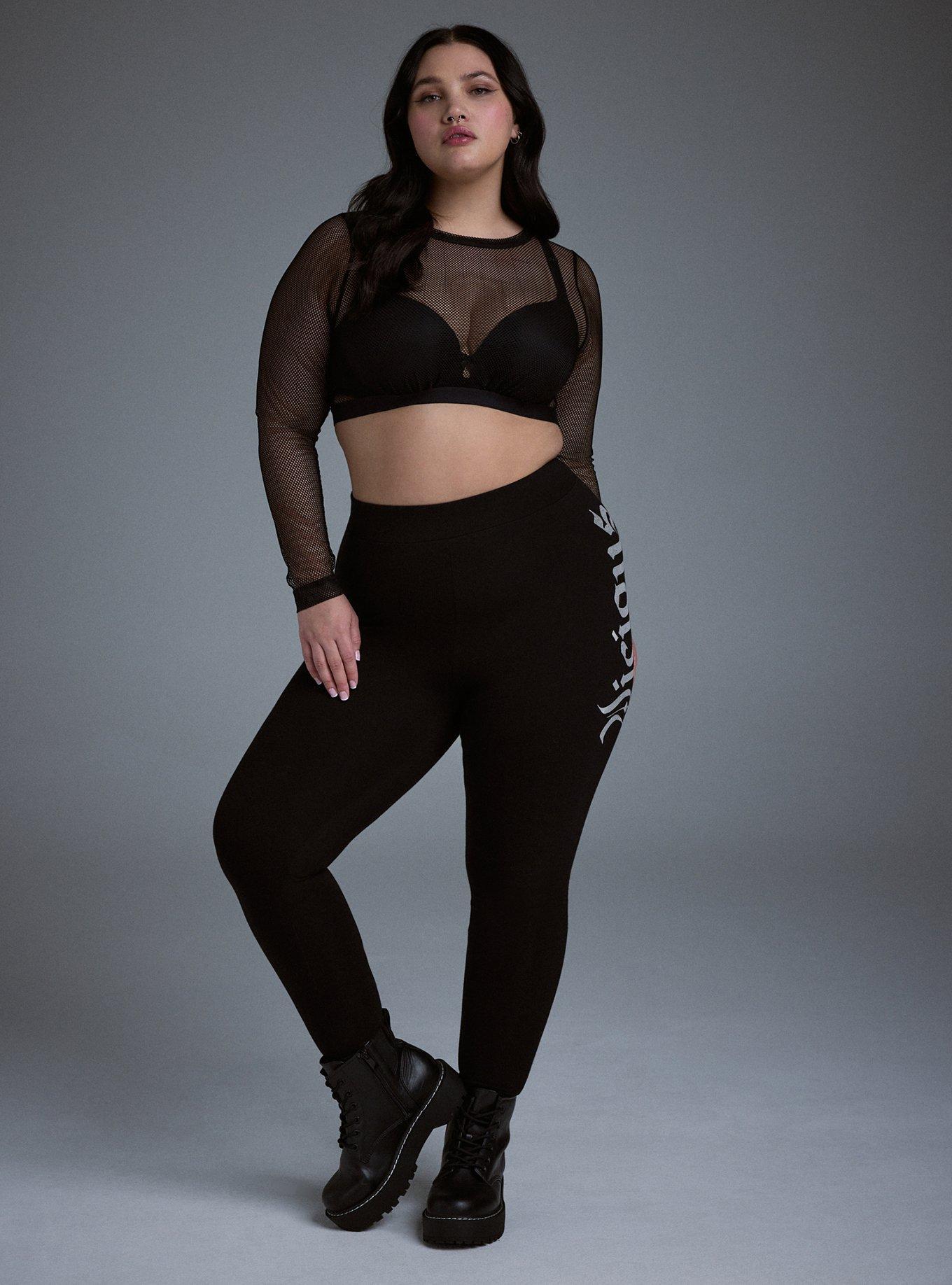 Nightfall Fishnet Under-It-All Crop Top, RICH BLACK, alternate