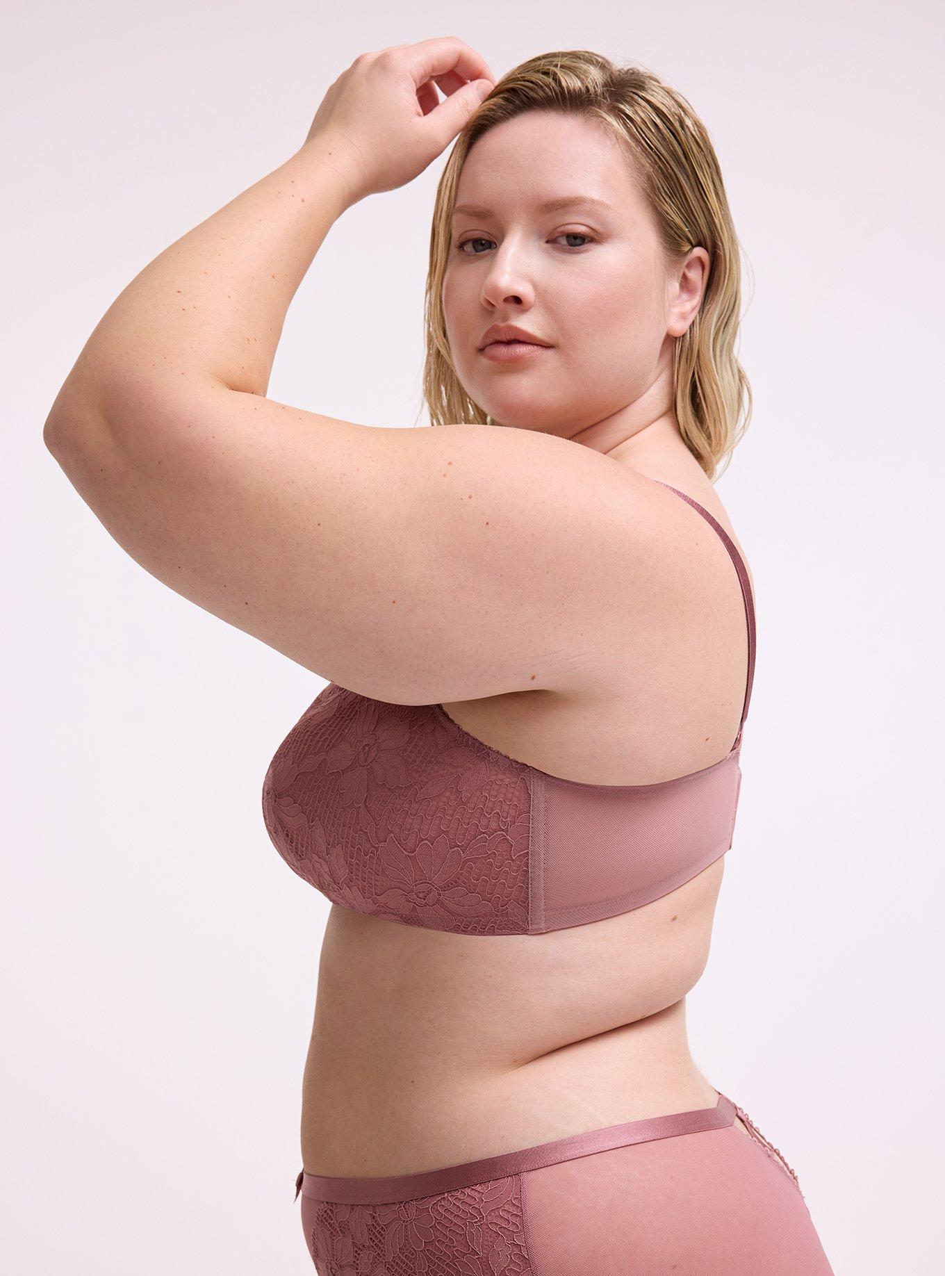 Ava Lace Wire-Free Lingerie Top, NOSTALGIA ROSE, alternate