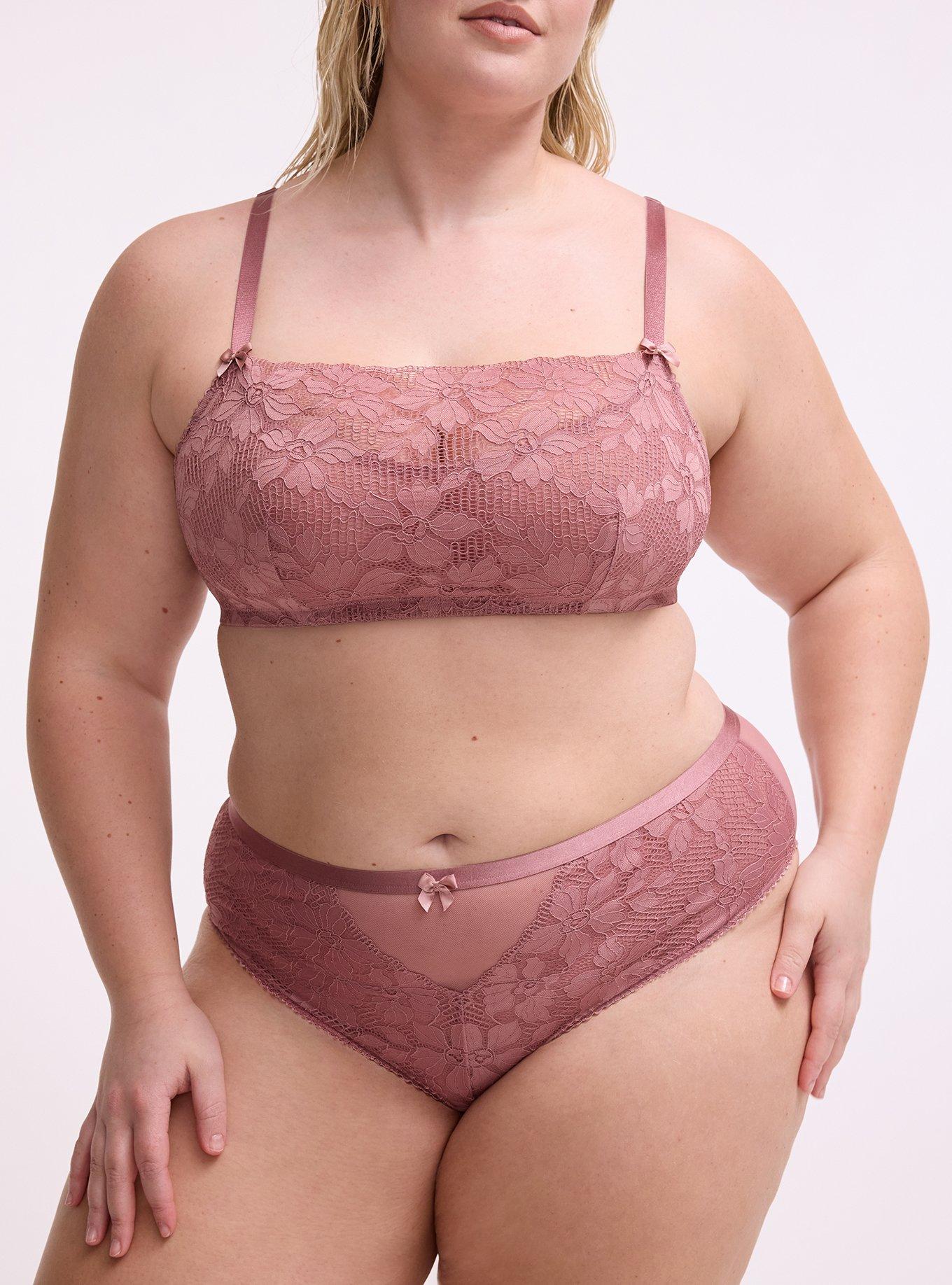 Ava Lace Wire-Free Lingerie Top, NOSTALGIA ROSE, alternate