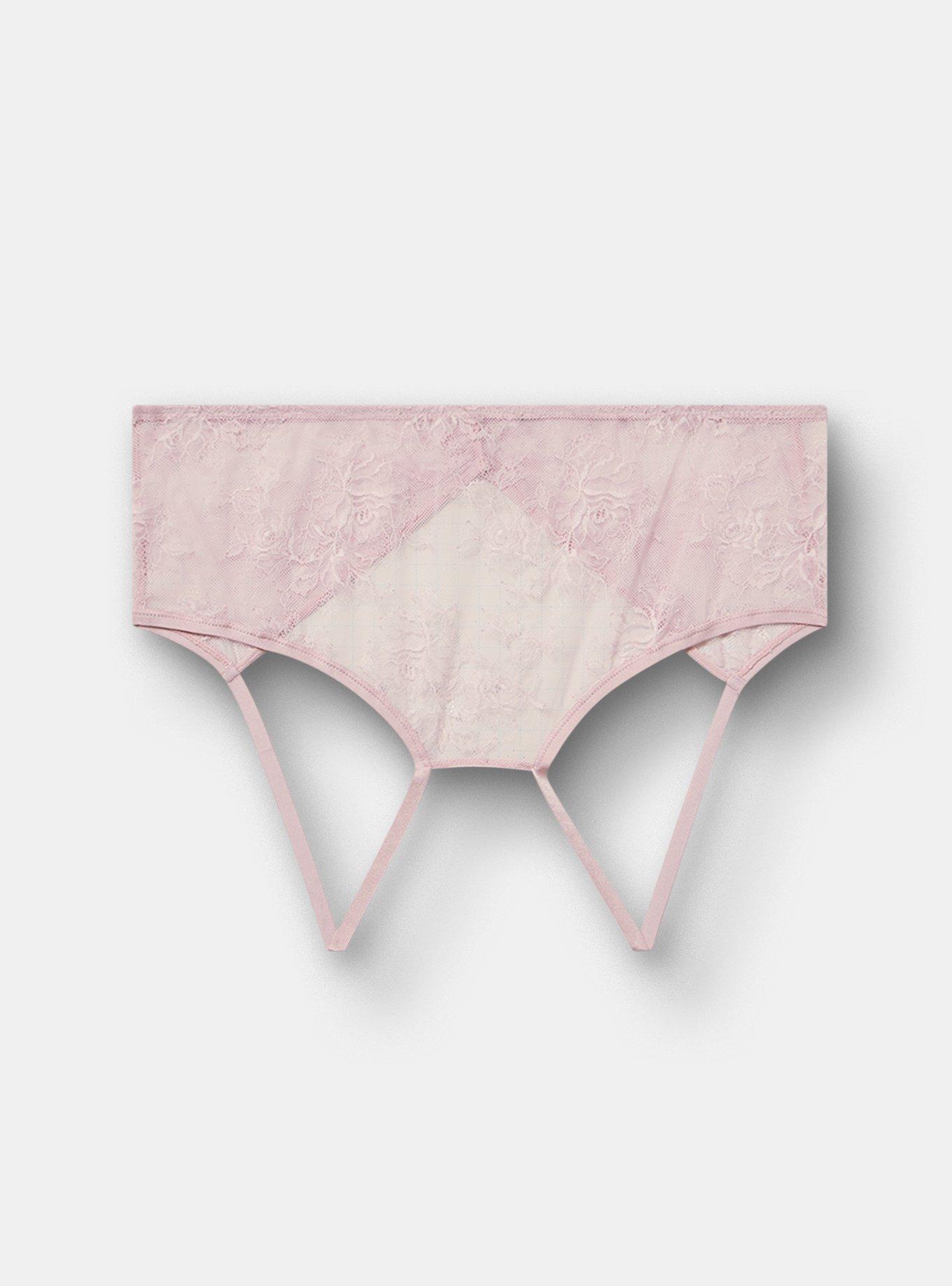 Nadia Lace Open Gusset Cheeky Panty, VIOLET ICE, hi-res
