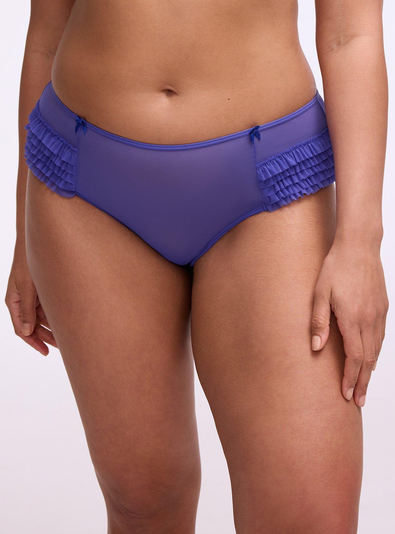 Rumba Mesh Mid-Rise Cheeky Panty, ROYAL BLUE, hi-res