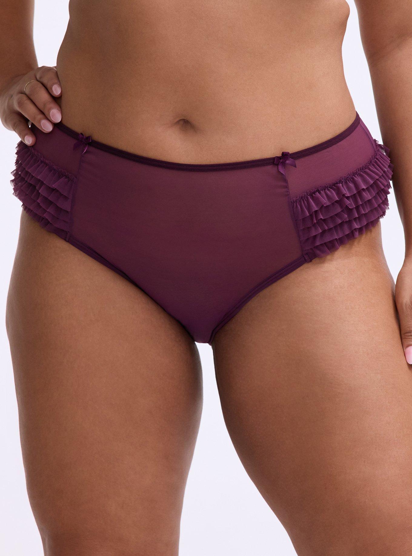 Mesh Rumba Cheeky Panty, POTENT PURPLE, hi-res