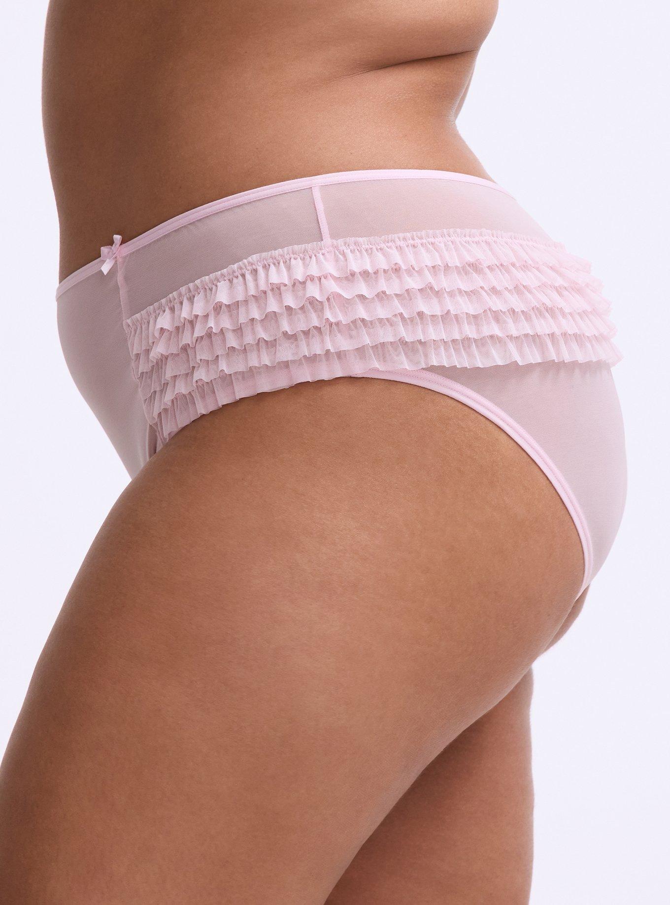 Rumba Mesh Mid-Rise Cheeky Panty, PARFAIT PINK, alternate