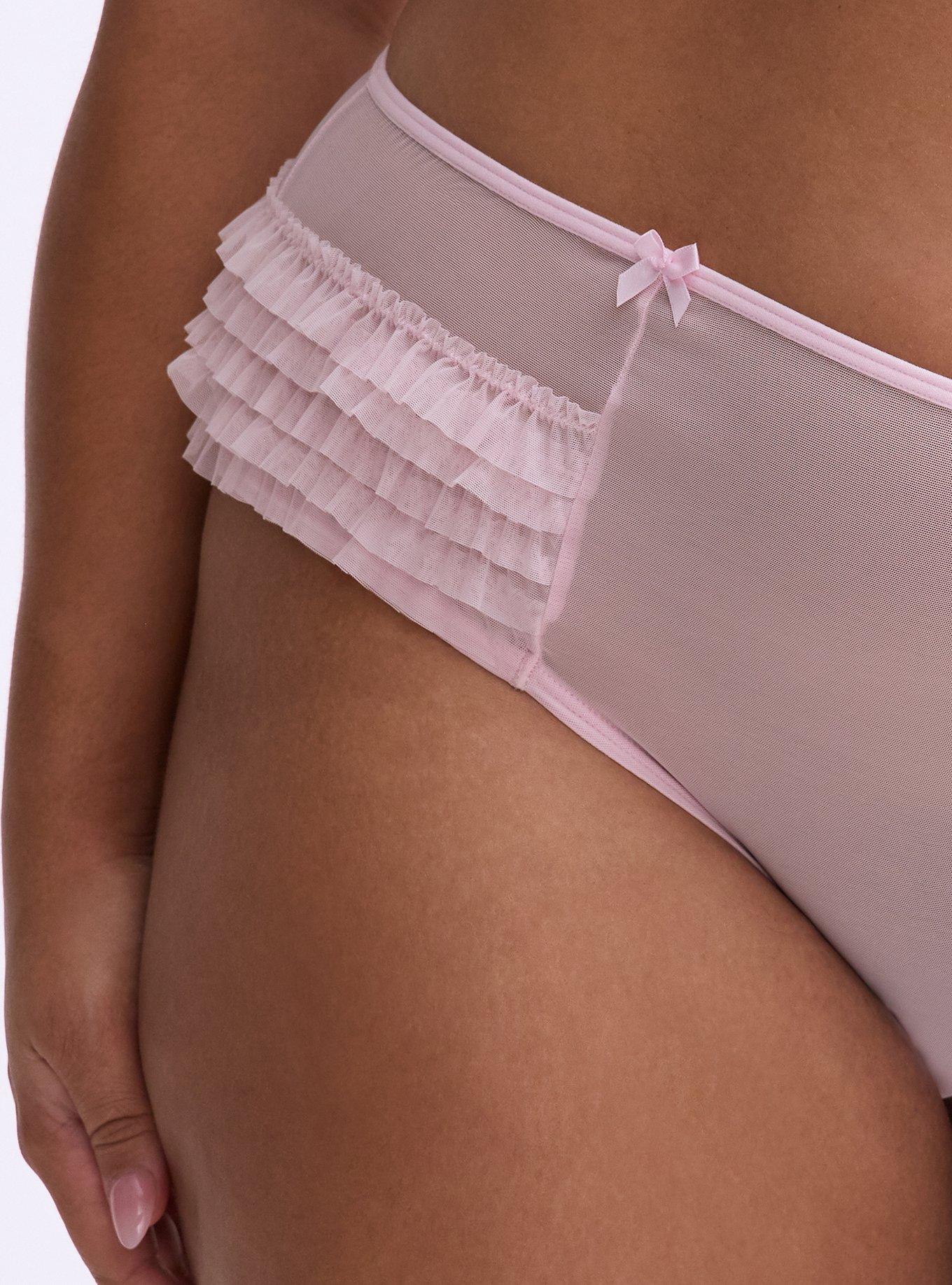 Rumba Mesh Mid-Rise Cheeky Panty, PARFAIT PINK, alternate