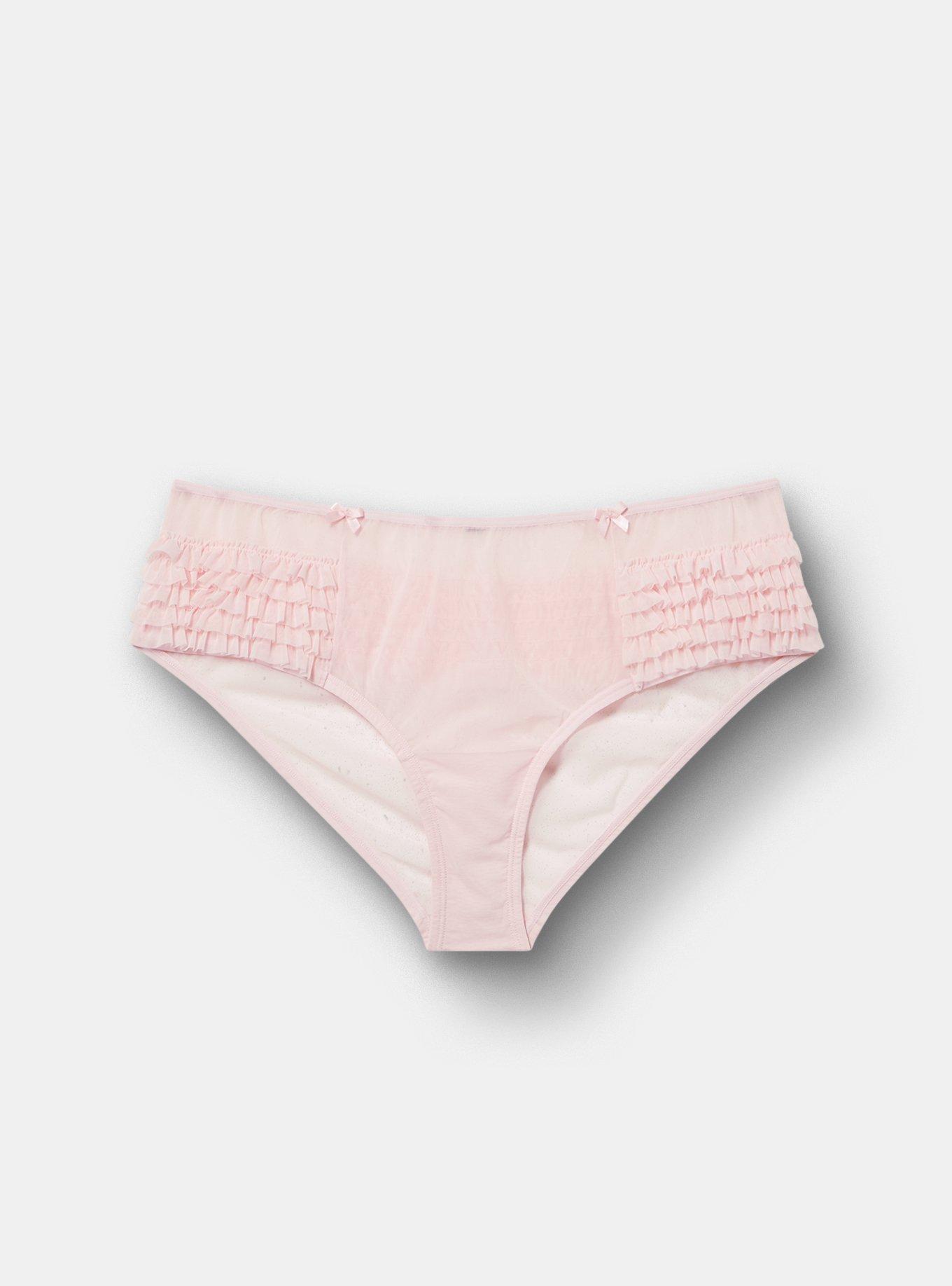 Rumba Mesh Mid-Rise Cheeky Panty, PARFAIT PINK, hi-res