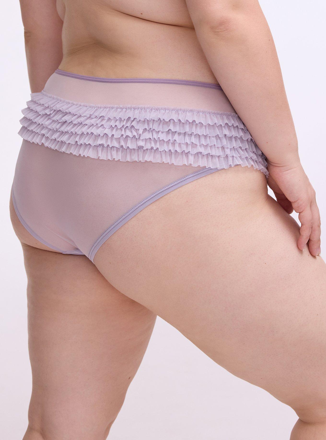 Rumba Mesh Mid-Rise Cheeky Panty, HEIRLOOM LILAC, alternate