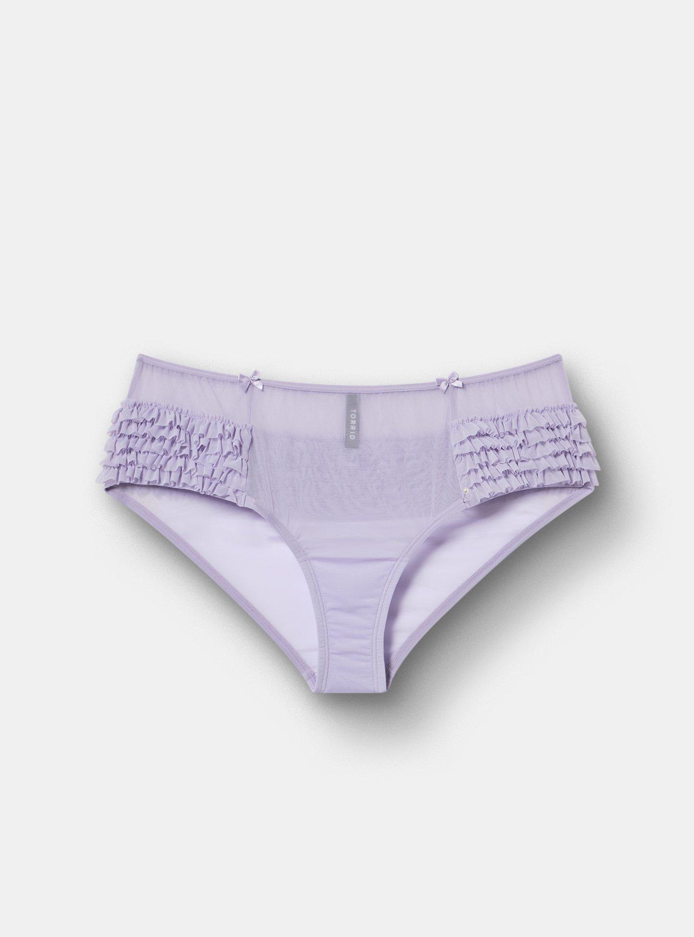 Rumba Mesh Mid-Rise Cheeky Panty, HEIRLOOM LILAC, hi-res