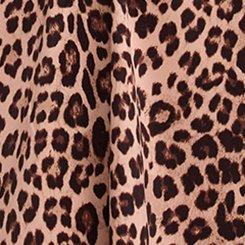 Stretch Satin Slip, FIFTIES LEOPARD SMALL NEUTRAL, swatch