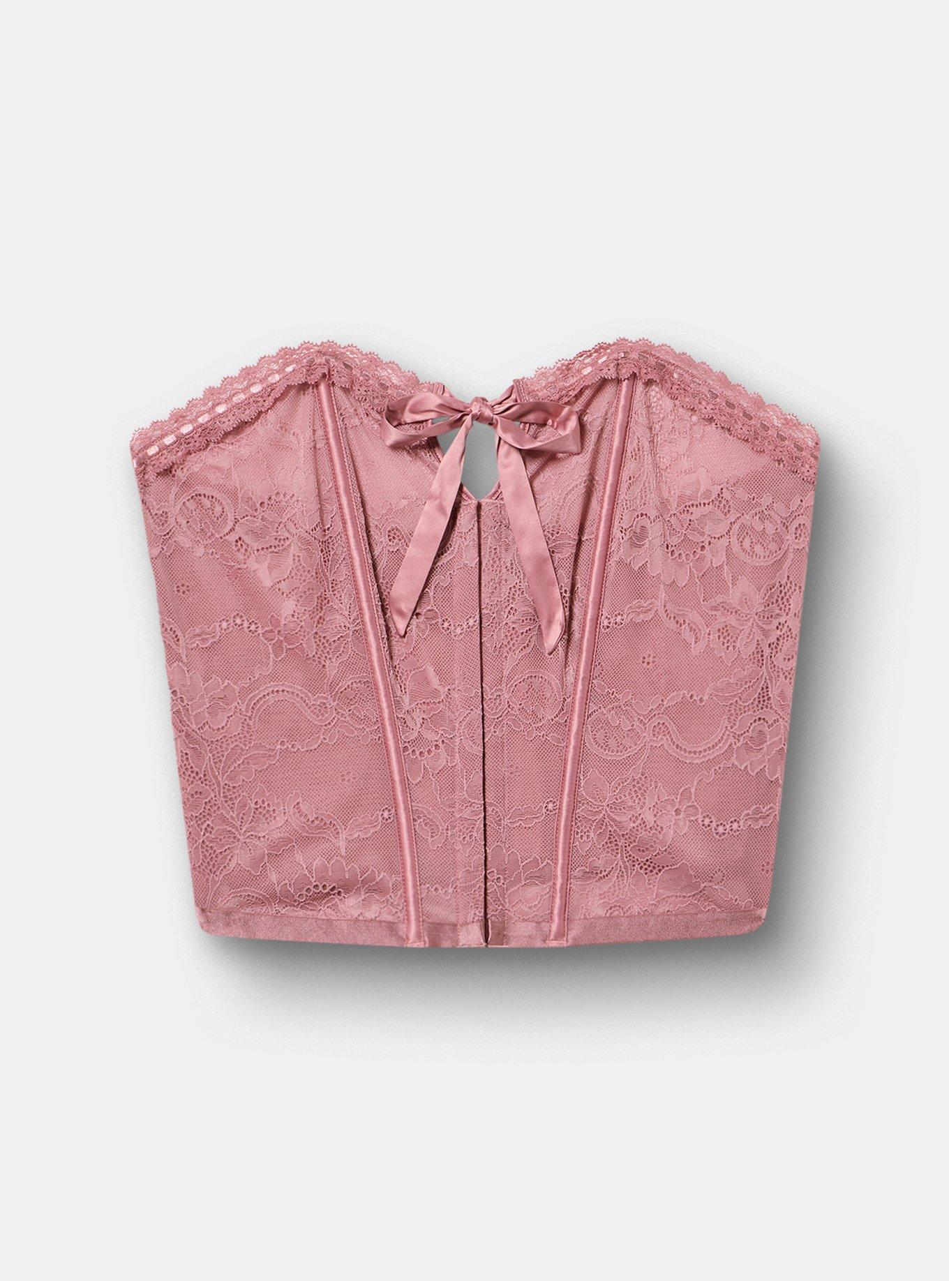 Bridal Lace Bustier Top, NOSTALGIA ROSE, hi-res