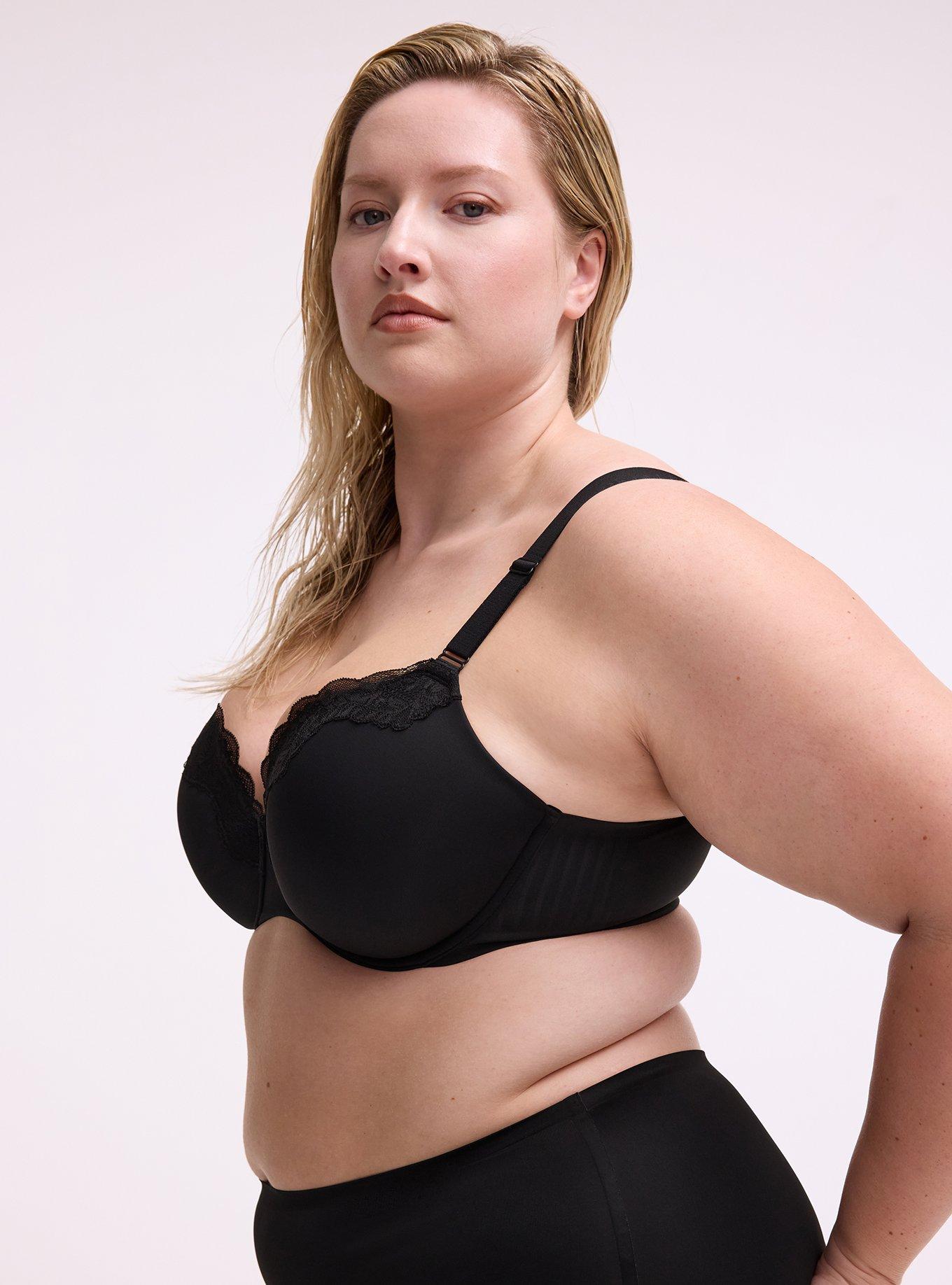 Cloud Full Coverage Lightly Lined Smooth Bra, RICH BLACK, alternate