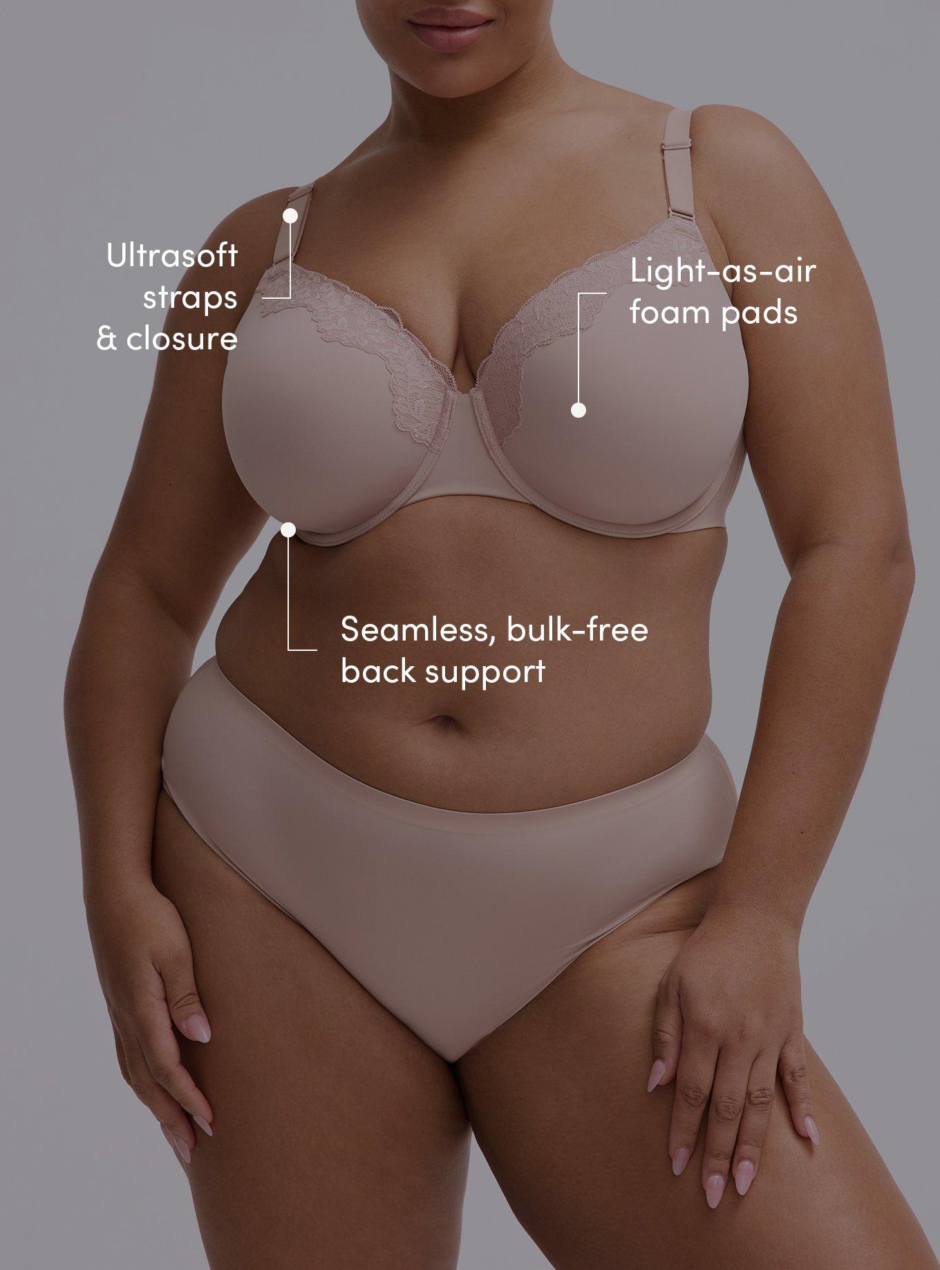 Cloud Full Coverage Lightly Lined Smooth Bra, ROSE DUST, alternate