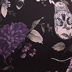 Plus Size Full Coverage Lightly Lined Smooth Bra, CONSTANCE FLORAL BLACK, swatch