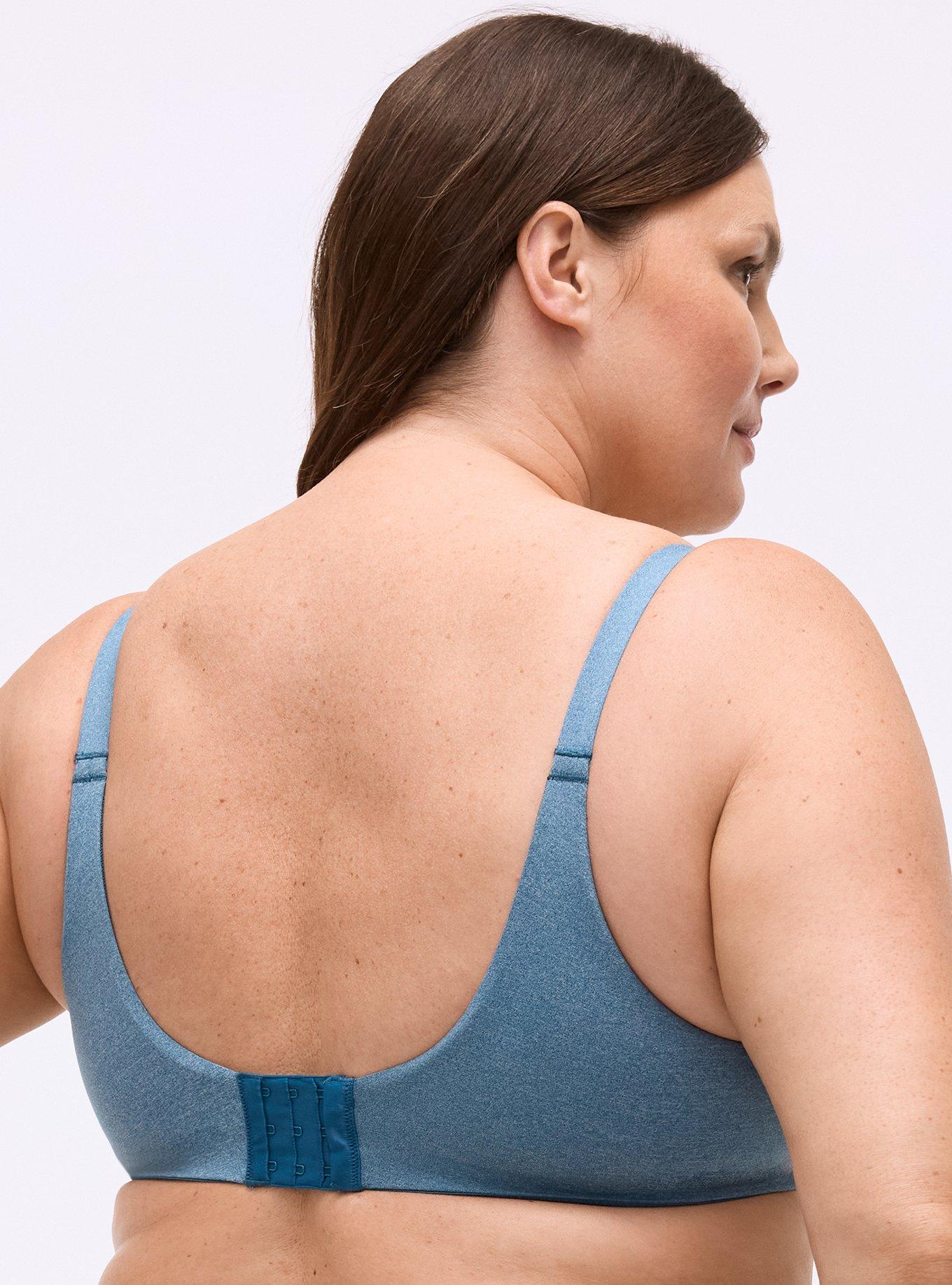 Full Coverage Lightly Lined Smooth Bra, LEGION BLUE HEATHER, alternate