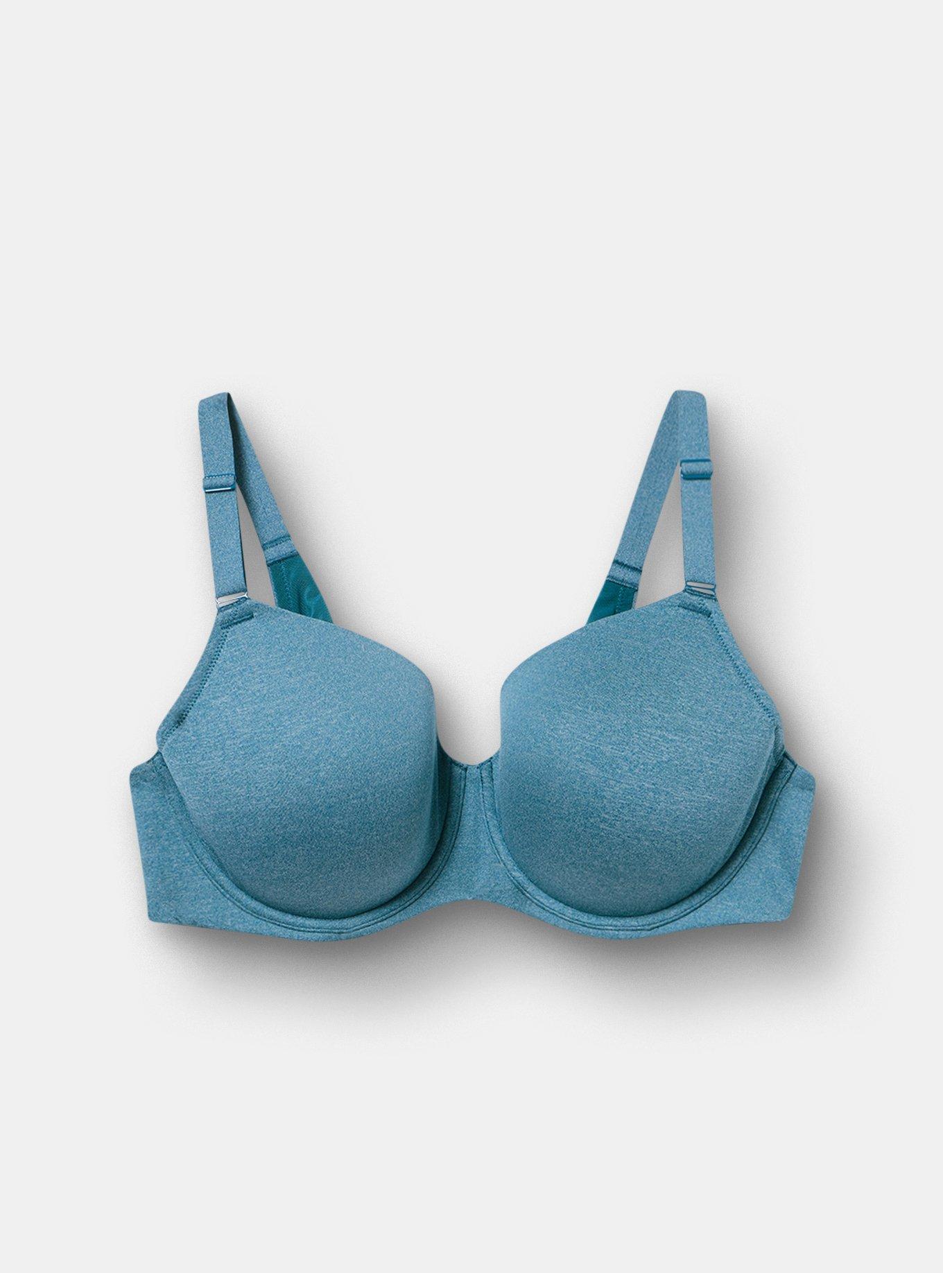 Full Coverage Lightly Lined Smooth Bra, LEGION BLUE HEATHER, hi-res