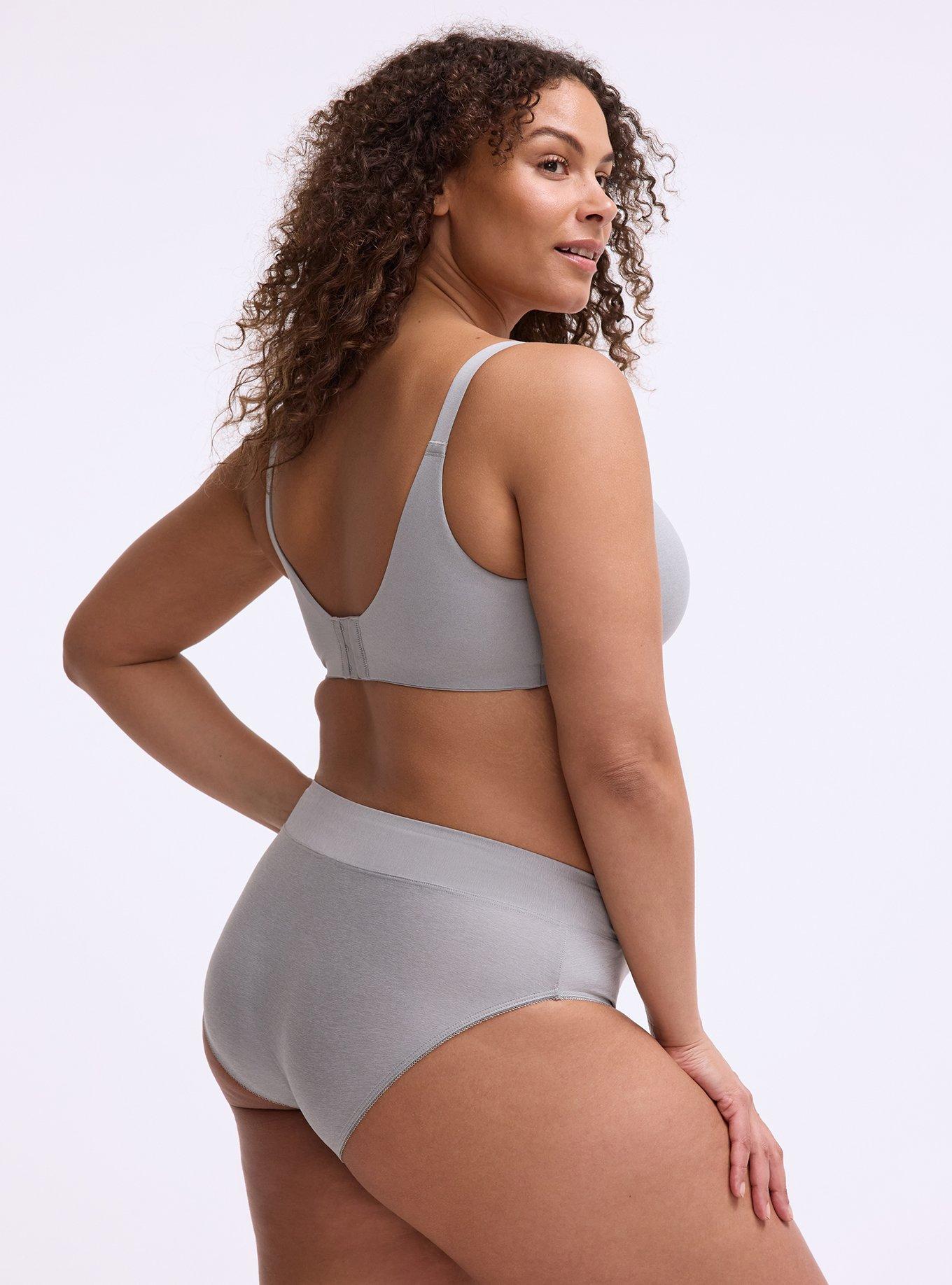 Full Coverage Lightly Lined Smooth Bra, FORMAL GRAY HEATHER, alternate