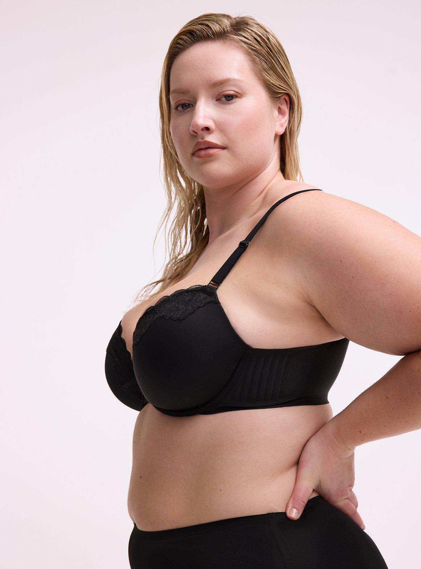 Cloud Plunge Push-Up Smooth Bra, RICH BLACK, alternate