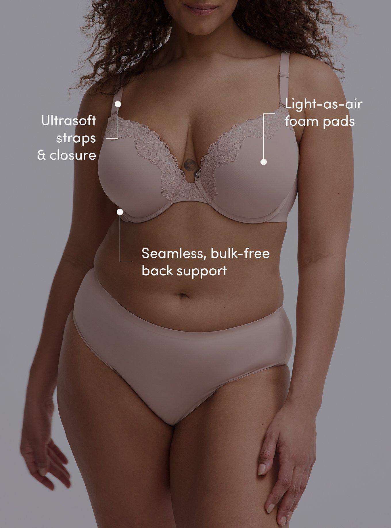 Cloud Plunge Push-Up Smooth Bra, ROSE DUST, alternate