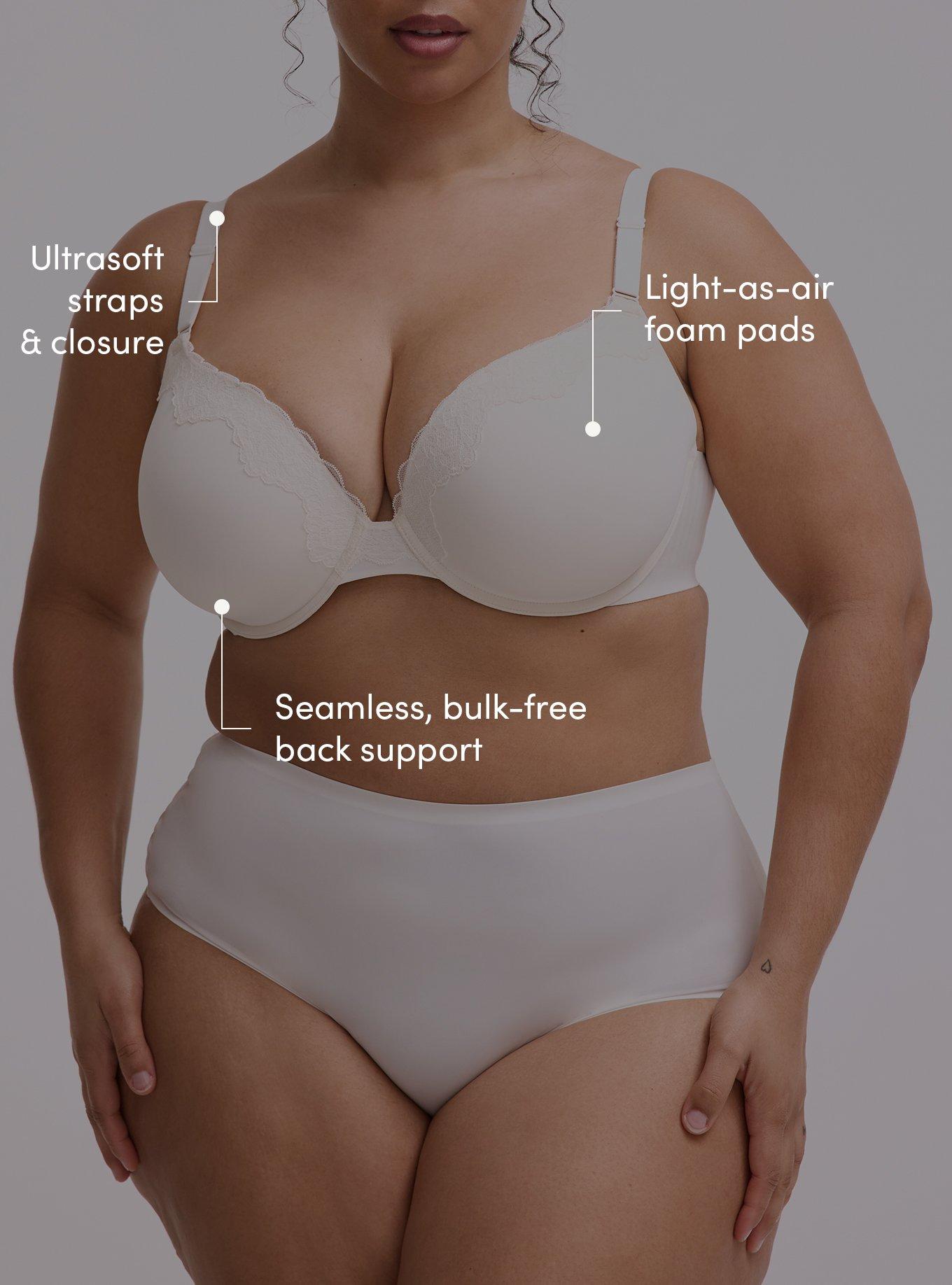 Cloud Plunge Push-Up Smooth Bra, CLOUD DANCER, alternate