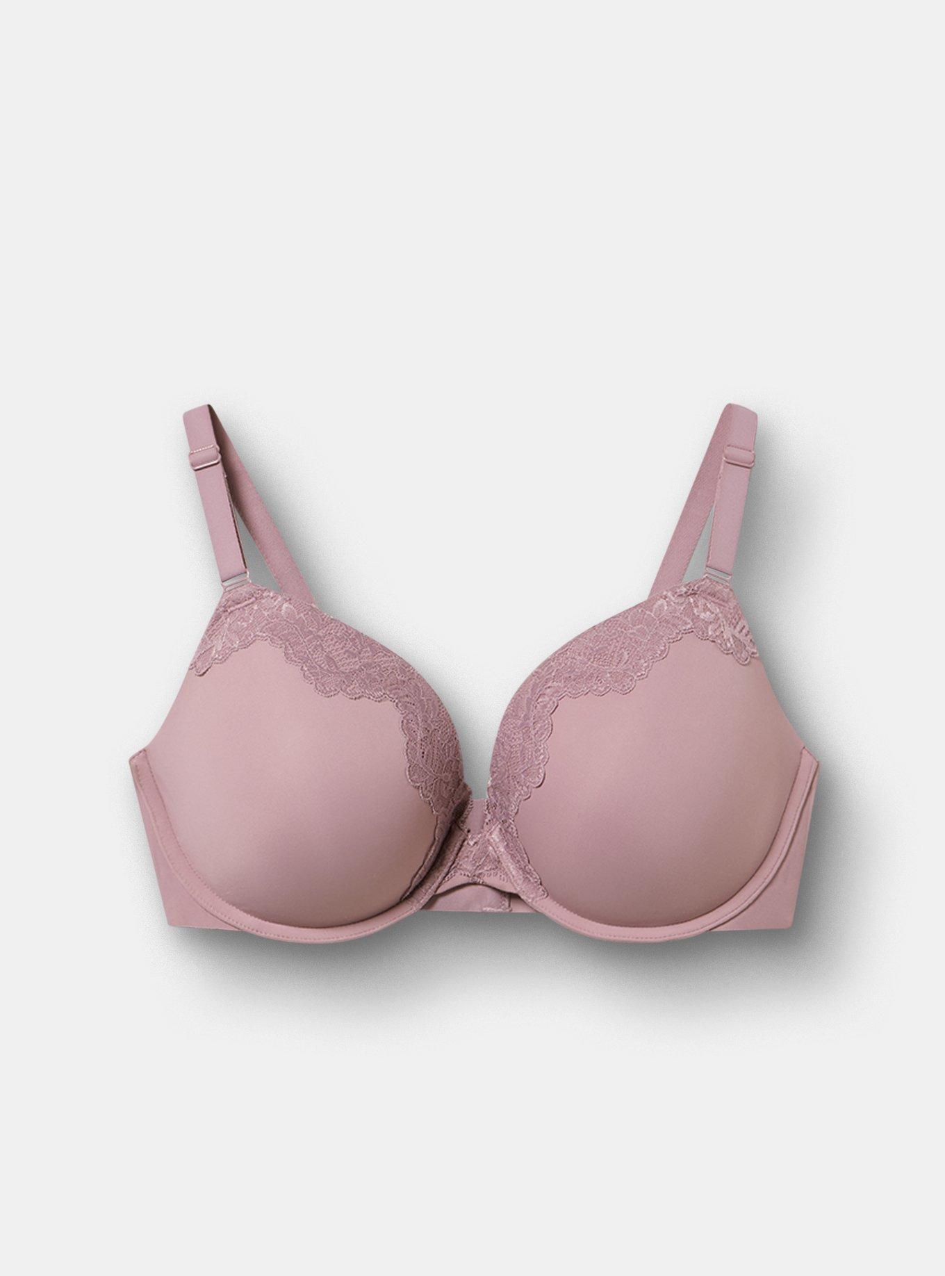 Cloud Plunge Push-Up Smooth Bra, TOADSTOOL, flat