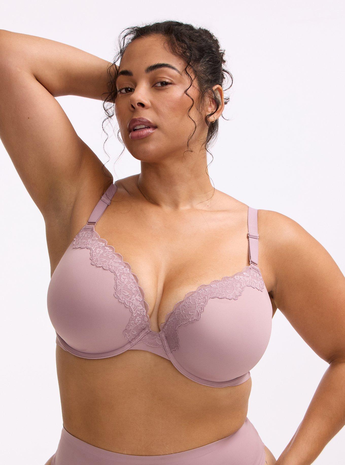 Cloud Plunge Push-Up Smooth Bra, TOADSTOOL, hi-res