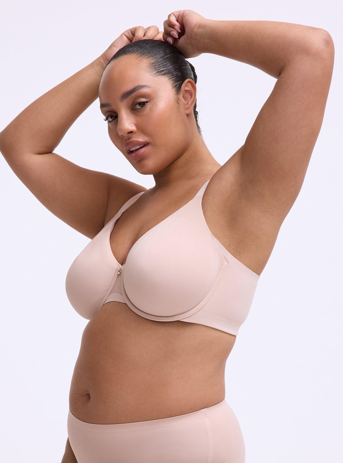 Full Coverage Unlined Minimizer Bra, ROSE DUST, alternate