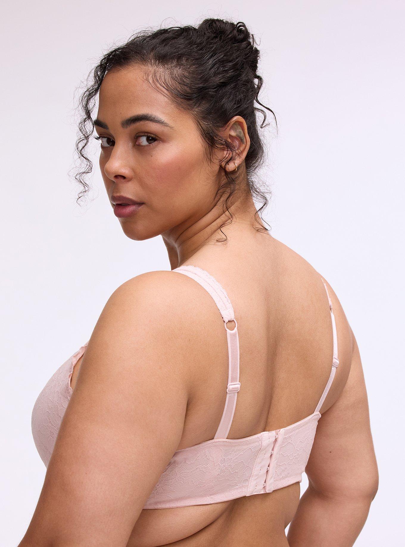 Balconette Unlined Lace Bra, LOTUS PINK, alternate